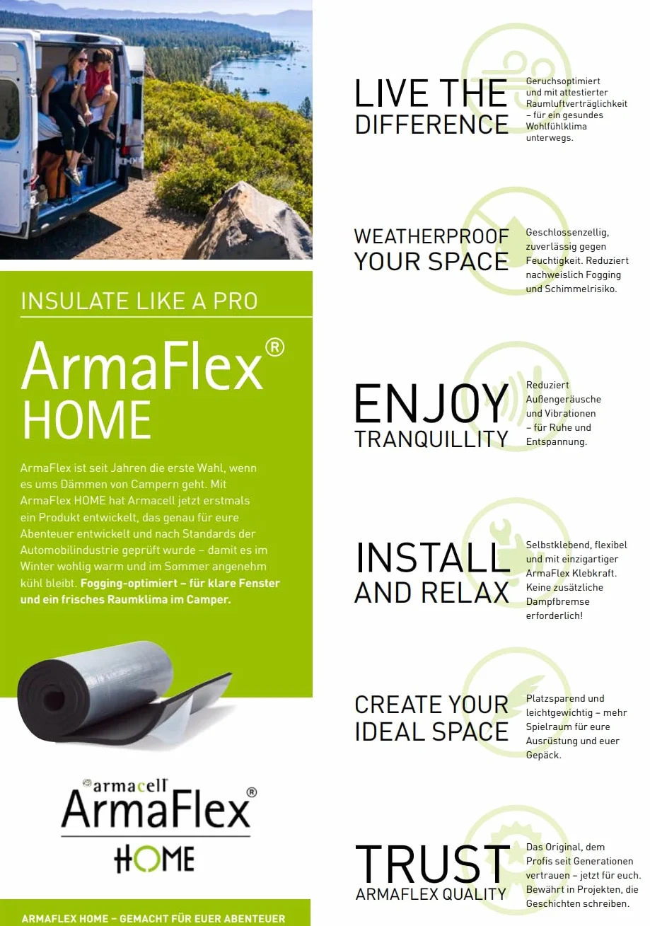 ArmaFlex Armacell HOME 19 mm autocollant, avec couteau céramique WKS ISOTEC