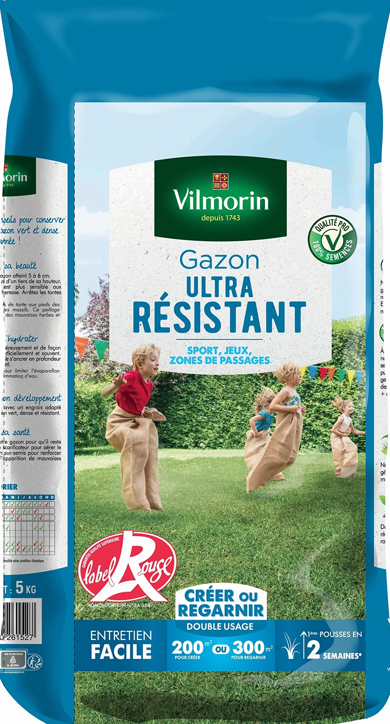 Vilmorin Gazon Ultra Résistant 5 kg