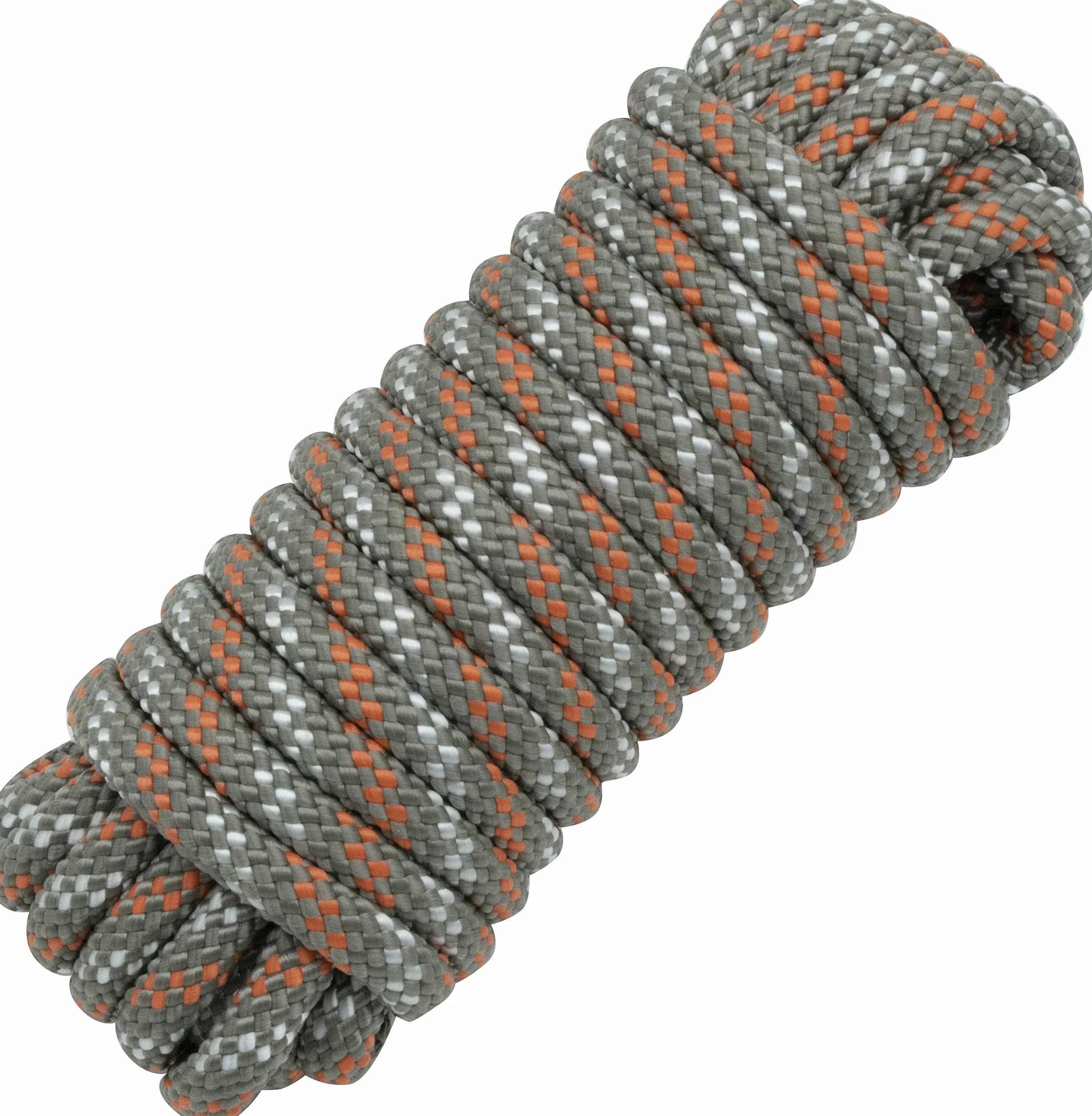 Chapuis - Corde Polypropylène/Polyamide Tressée - Résistance à la Rupture Indicative 1000 kg - Diamètre 10 mm - Longueur 7,5 m - Loisirs et Jardinage - Gris