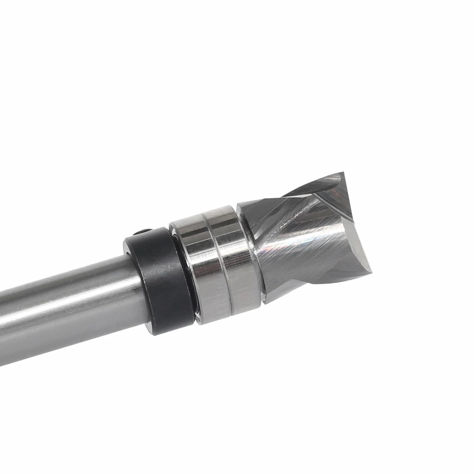 Fraise à Affleurer Spirale à Tige de 8 mm, Coupe de Compression Up&Down, Pour Défonceuse, Rainure en Spirale, Diamètre de Coupe 12 mm, Longueur de Coupe 12,7 mm