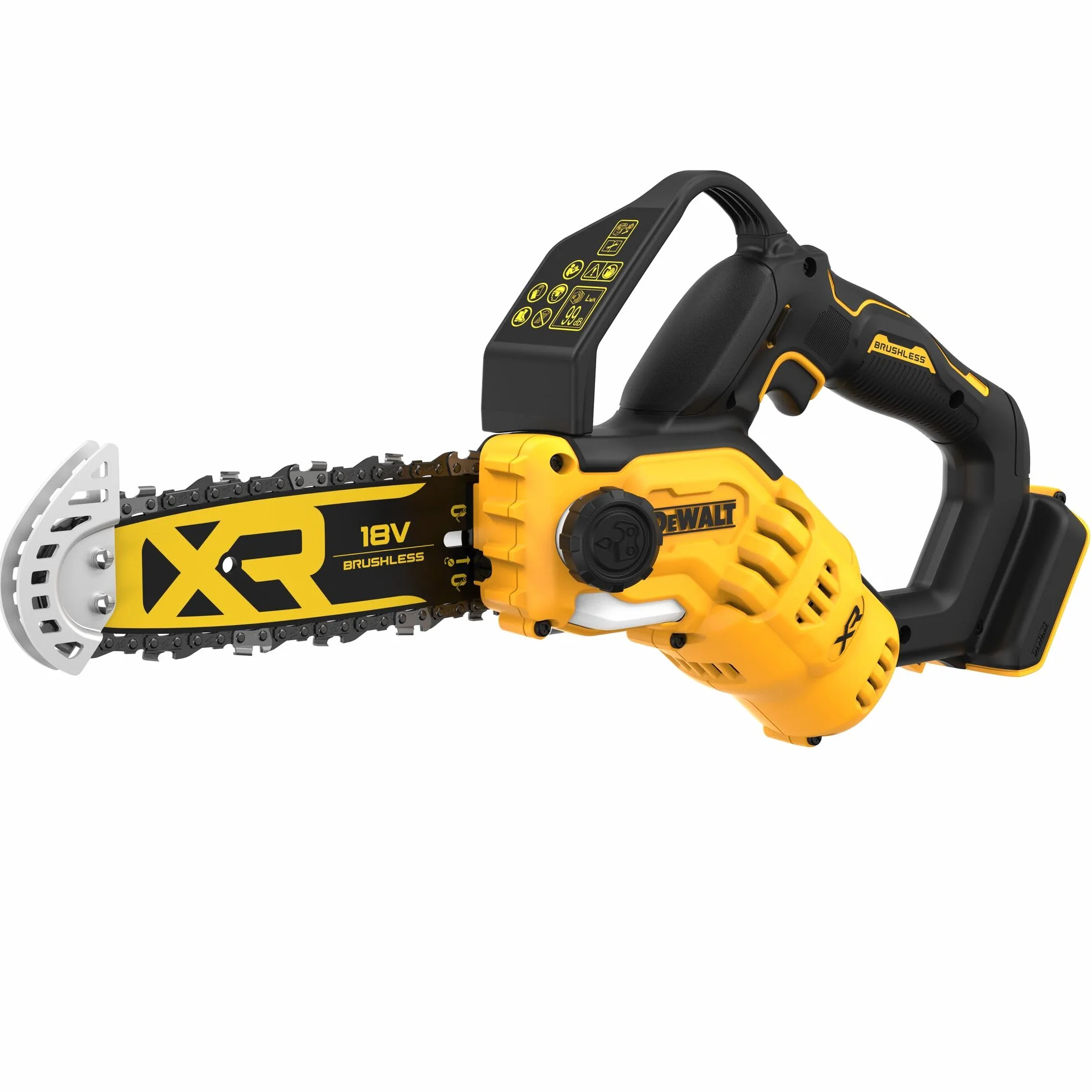 DEWALT- Tronçonneuse élagueuse XR 18V 20cm, Outil seul, DCMPS520N-XJ