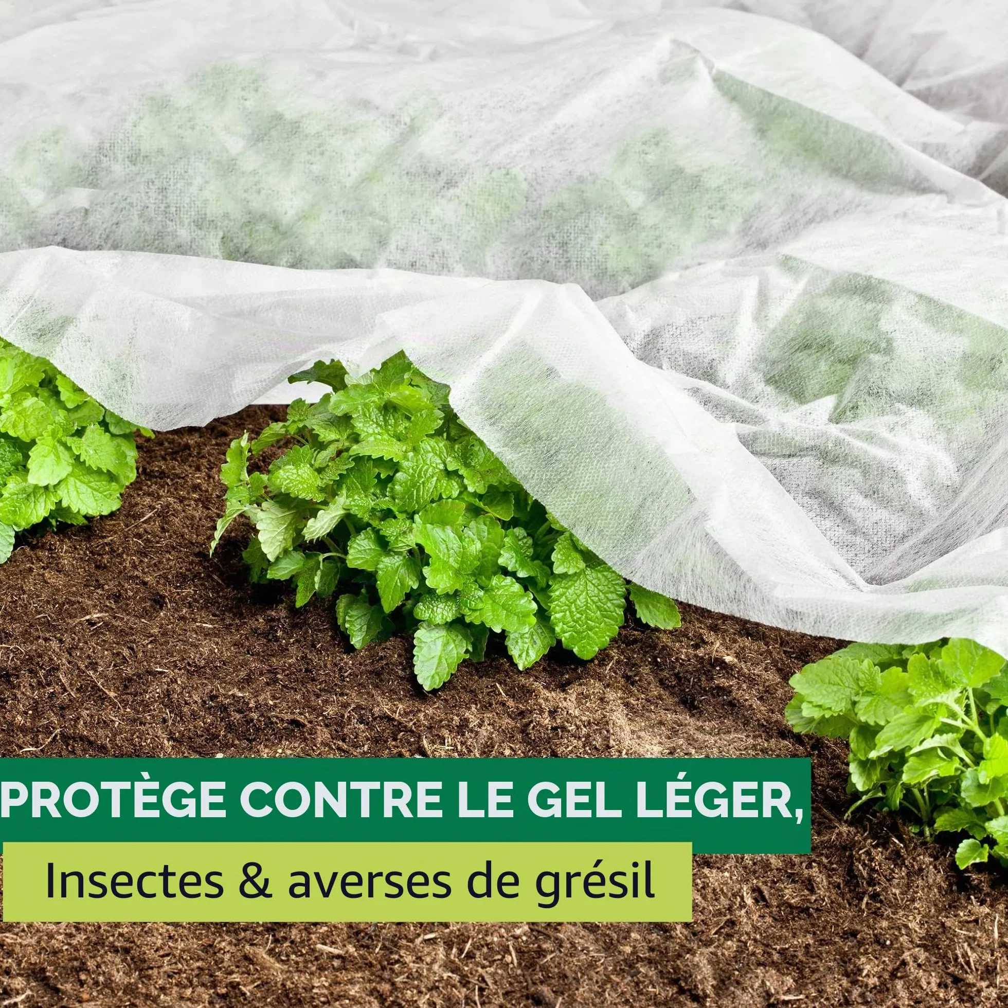 Windhager Toile de Protection de Jardin Blanc 10 x 1,5 m