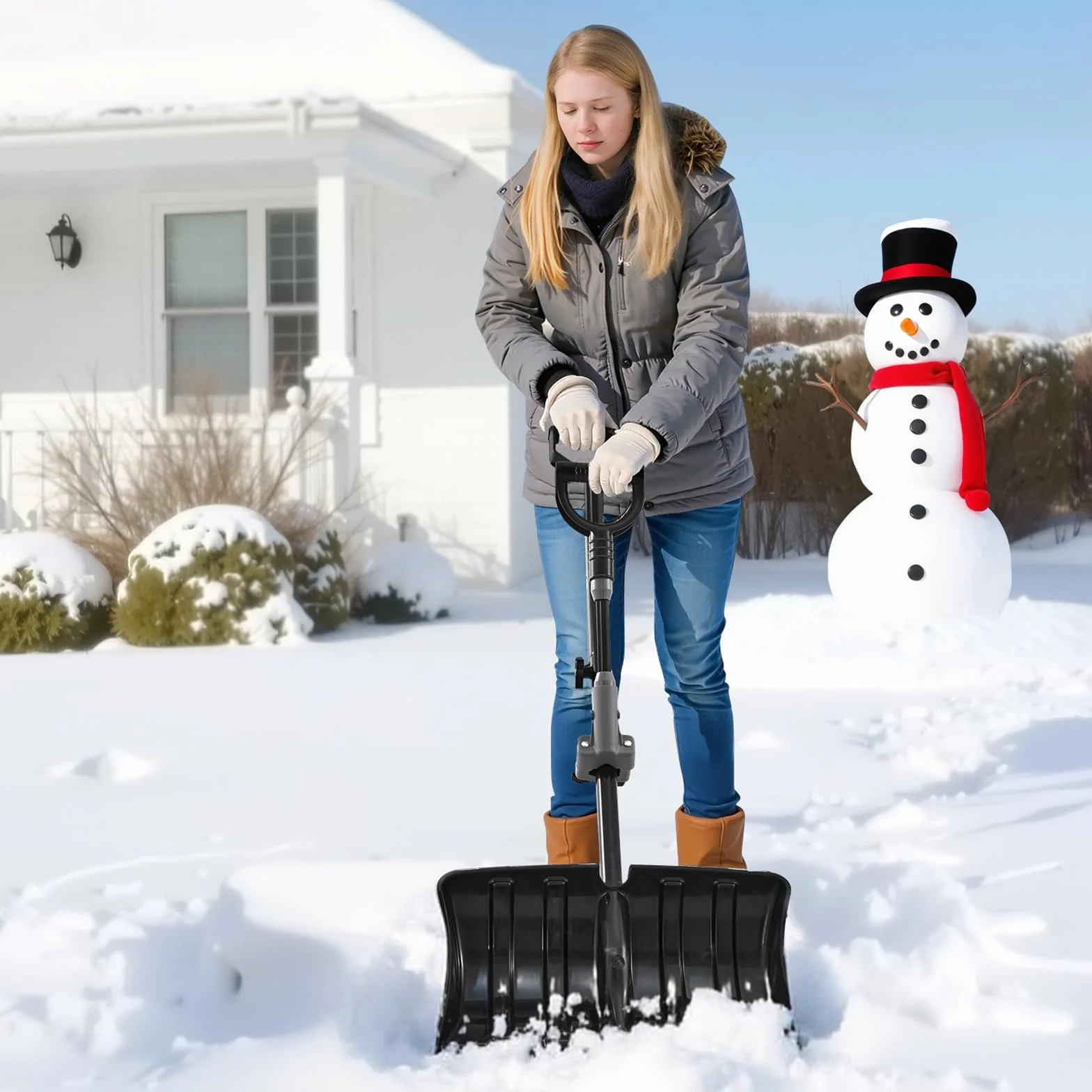 VEVOR Pelle à Neige Brosse à Neige