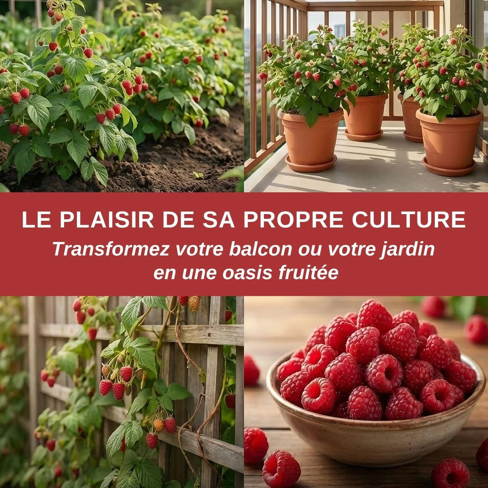 Graines de Framboisier Rouge Rubus idaeus Vivace 50 Pcs Rustique
