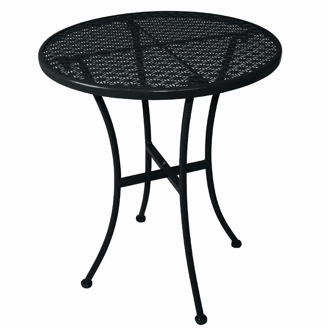 Table de bistrot ronde acier noir 600 mm