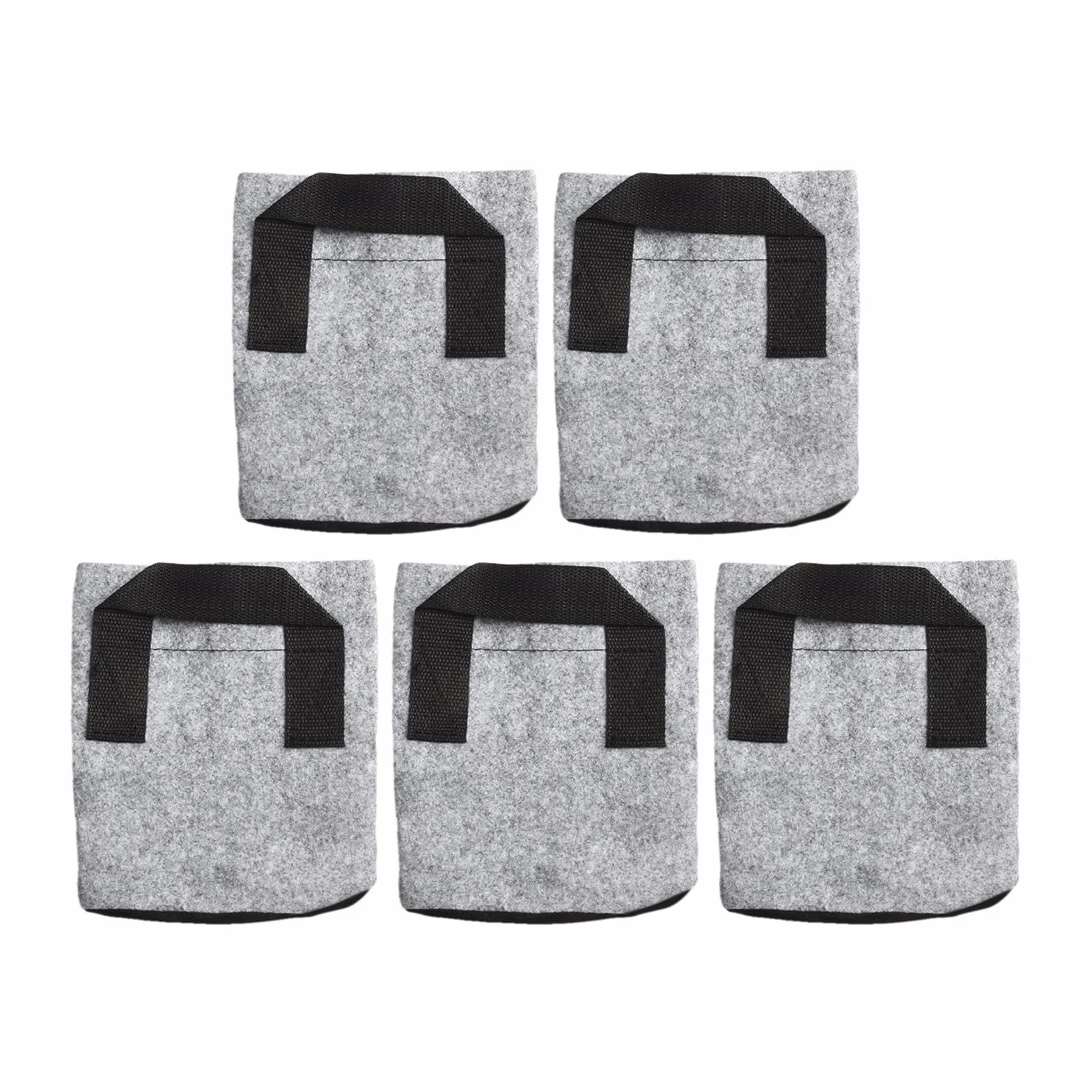 Lot de 5 pots de culture en tissu 7 litres drainage amélioré zone racinaire