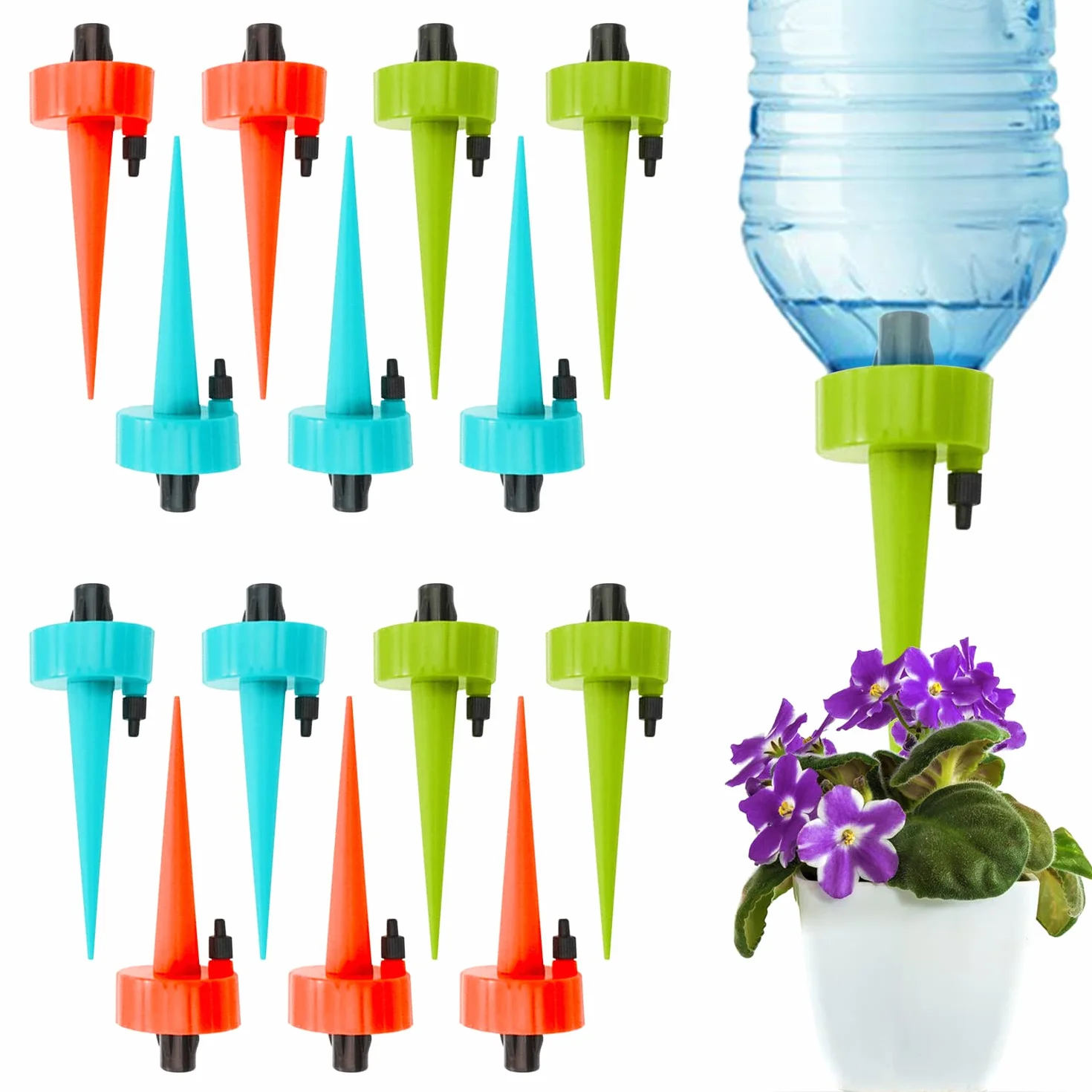 Kit Irrigation Goutte à Goutte Automatique Arrosage Plantes avec Vannes de Régulation