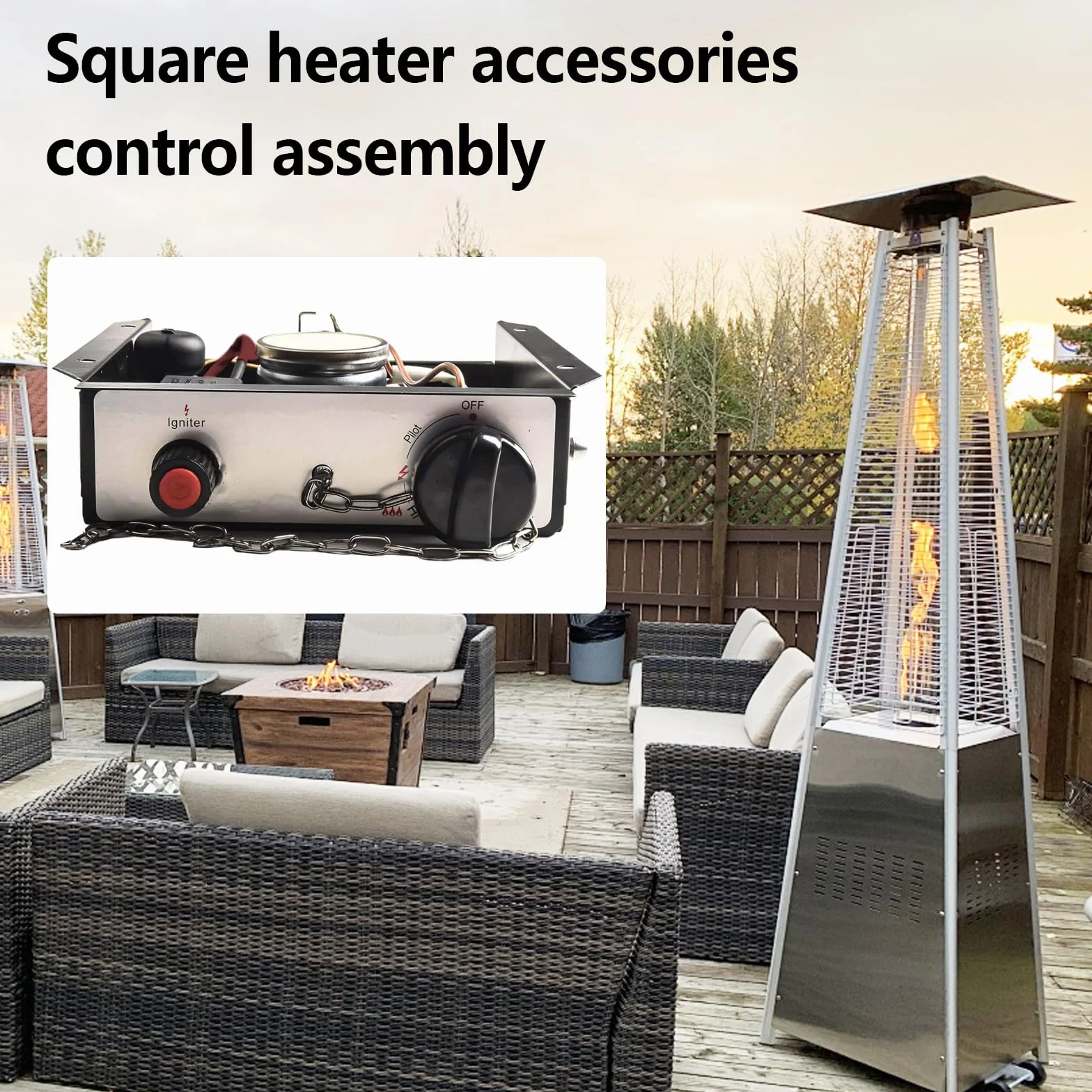 Kit De Remplacement Pour Chauffage à Gaz 22,2x18x9,8 Cm Boîtier De Commande