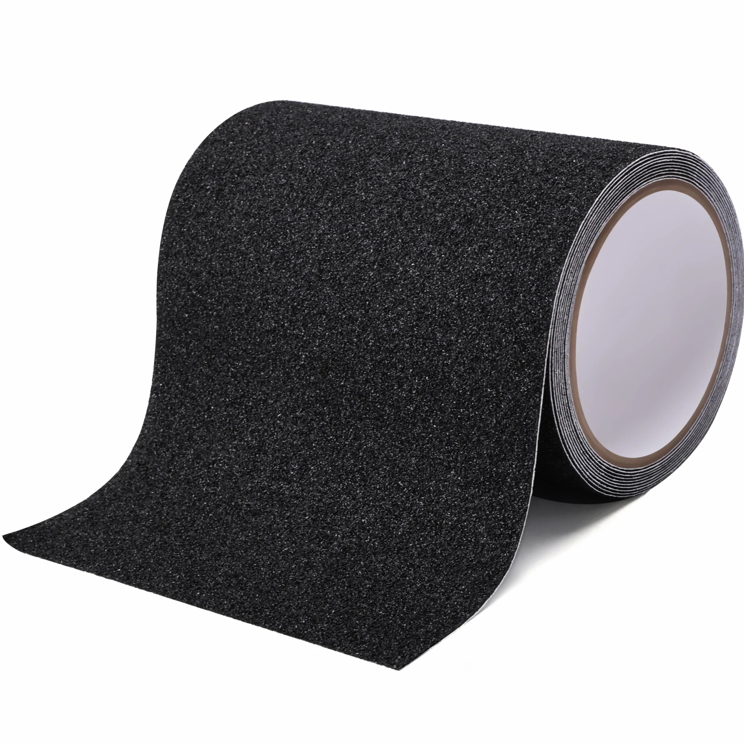 Bande Antidérapante Adhésive 15cm x 5m Bande Sécurité Antidérapant Imperméable Découpable Ruban Antidérapante Adhésive pour Escaliers, Marchepieds, Rampes, Extérieur et Intérieur Noir