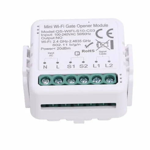 Garosa Ouvre-porte de Garage WiFi Intelligent QS-WIFI-S10-C03 Commande Vocale Fonction Planification Application Mobile Contrôle à Distance pour Maison Connectée