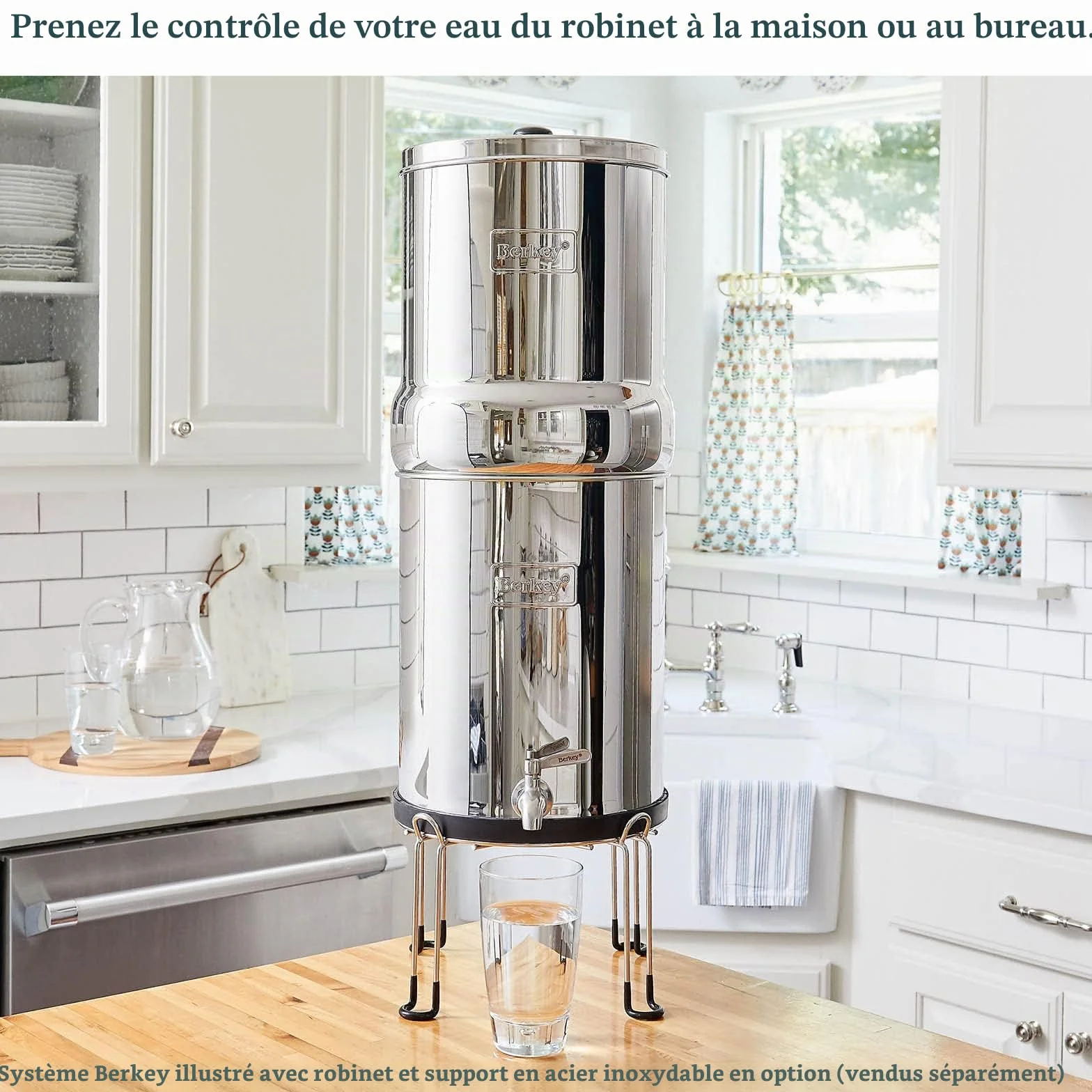 Berkey Big Black Purificateur d'eau en acier inoxydable 2 éléments