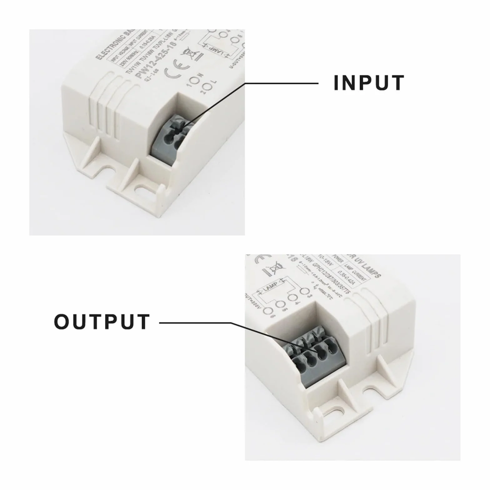 Ballasts électroniques universels 4-18 W AC220 V for Lampe UV Lampe de désinfection Germicide ultraviolette Lampes de stérilisation UVC