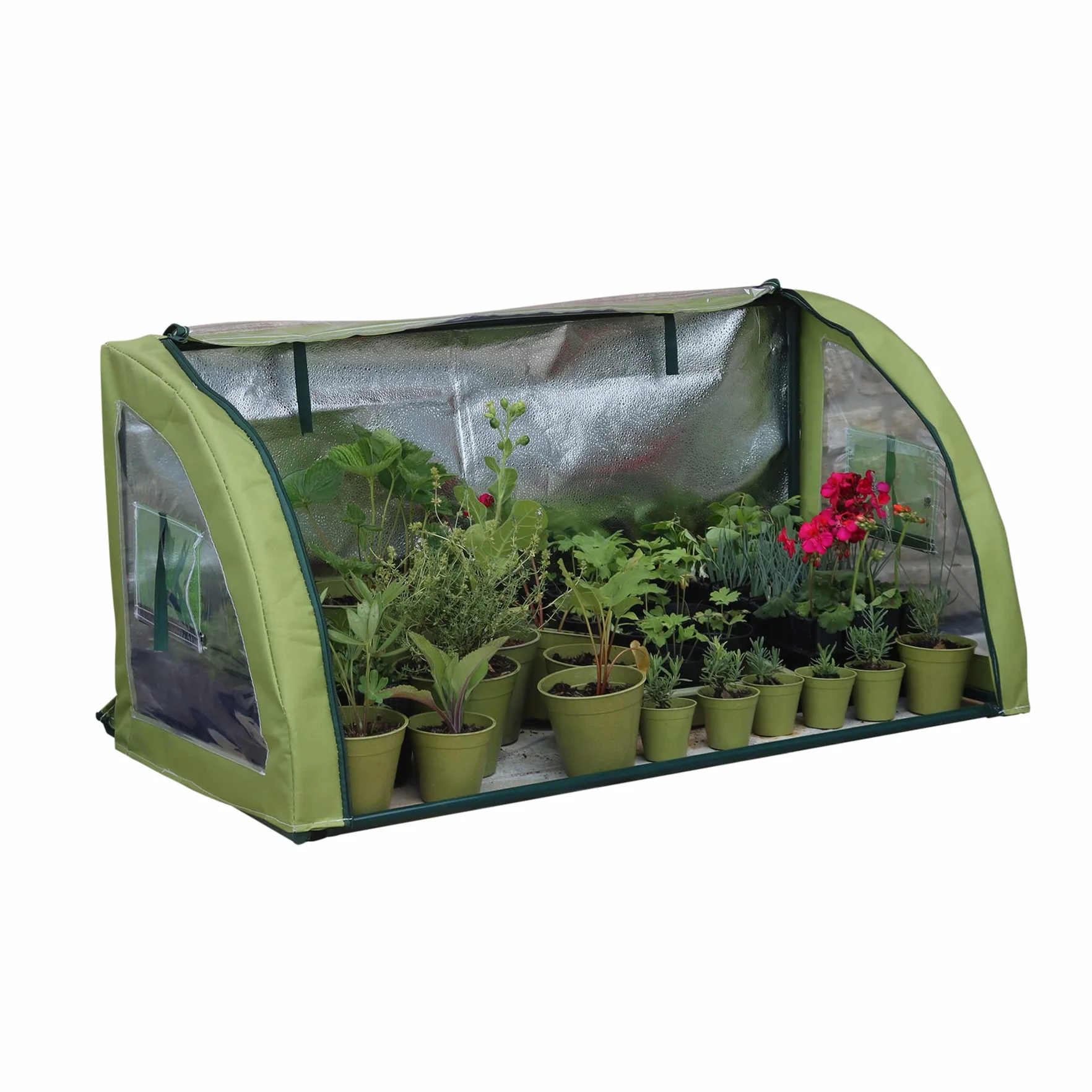 Haxnicks Light-Booster Cold Frame 150 x 160 x 40 cm Panneau arrière argenté