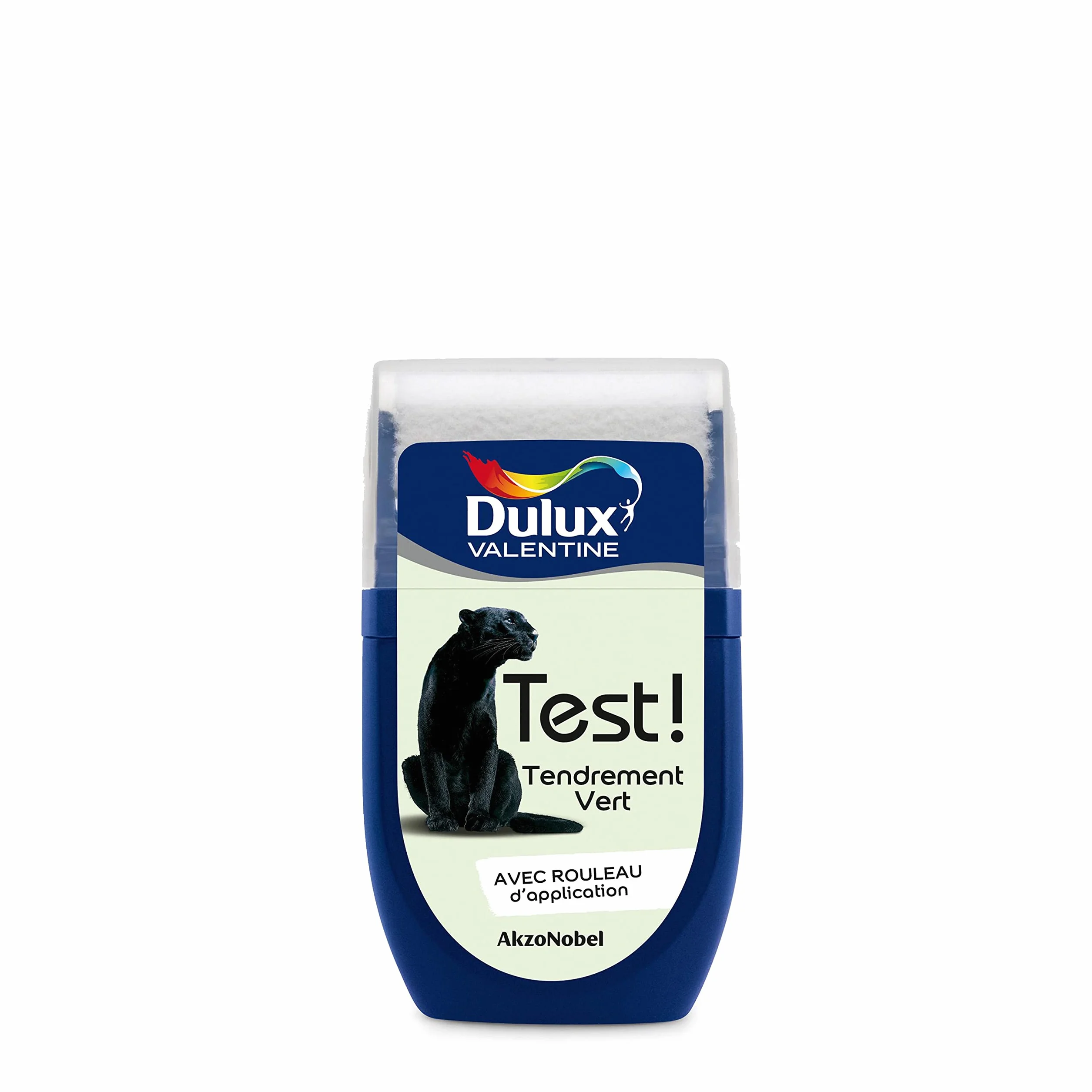 Dulux Valentine Peinture Testeur Crème de Couleur - Murs et Boiseries - Mat - Couleur Tendrement Vert ® 30 ml