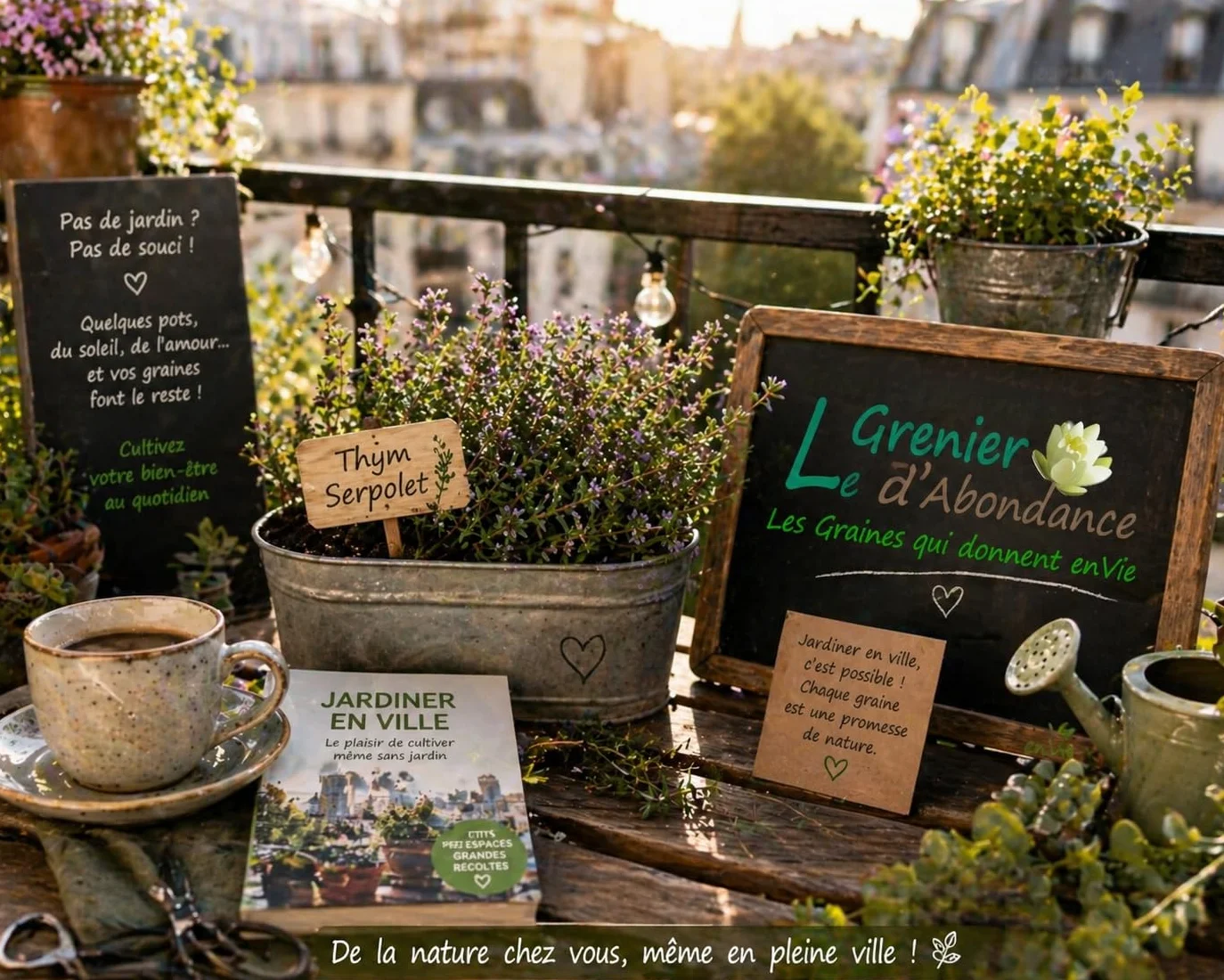 Le Grenier d'Abondance THYM SERPOLET Thymus serpylum 100 graines Aromatiques à semer