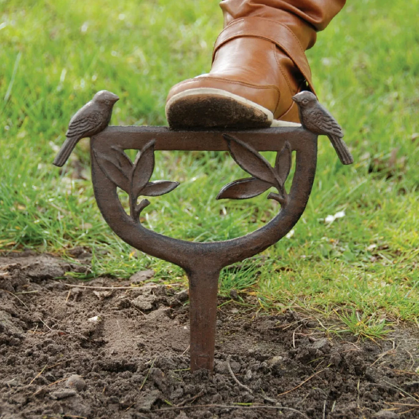 Esschert Design Cast Iron Boot Scraper Bird Motif 27 cm x 1.6 cm x 34 cm