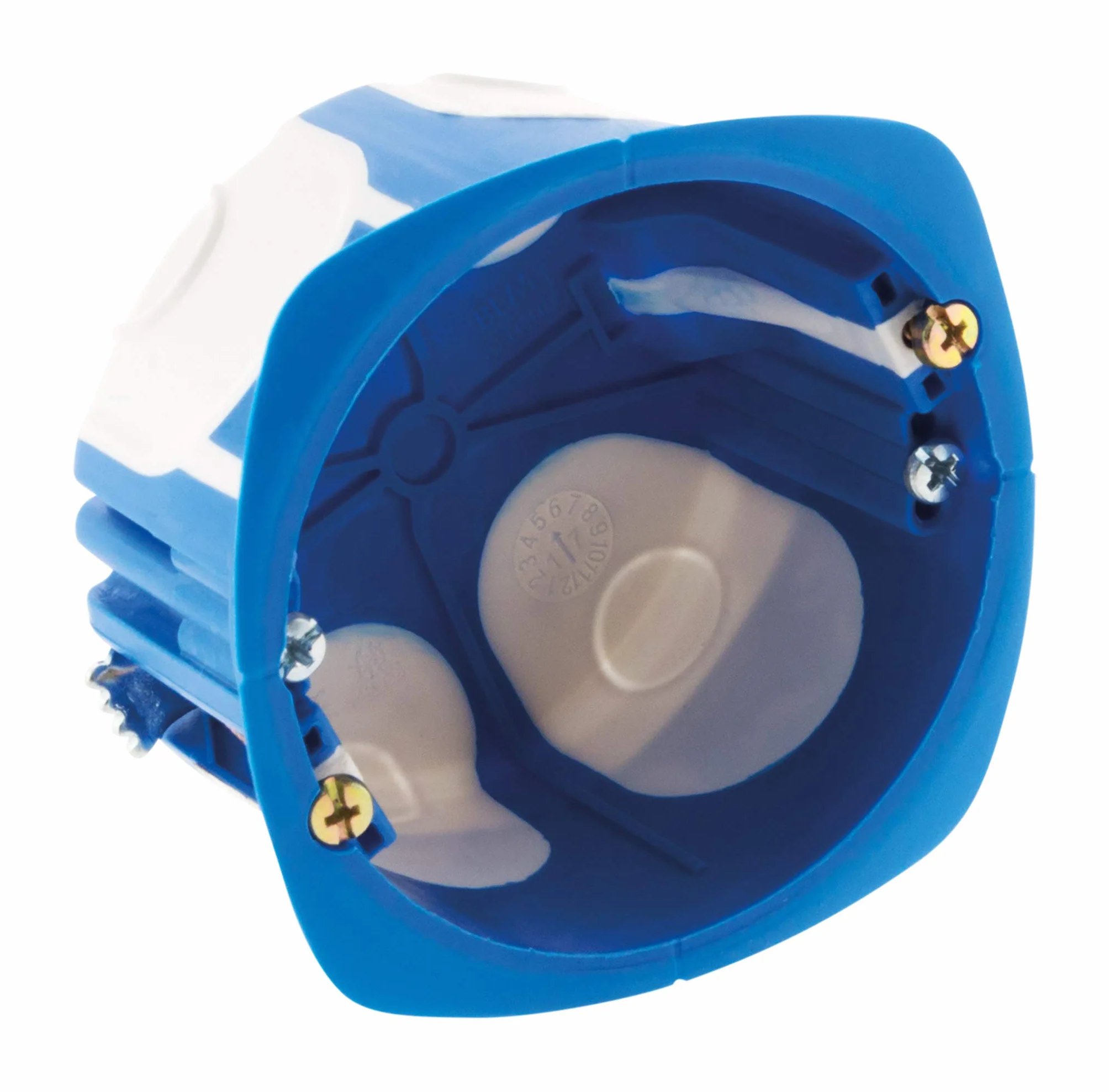 BLM - Lot de 10 Boîtes d'Encastrement No Air Multimat Ø67x40mm - Matériau Robuste et Léger - Conformes BBC/RT2012 - Sécurité Incendie Élevée - Bleu