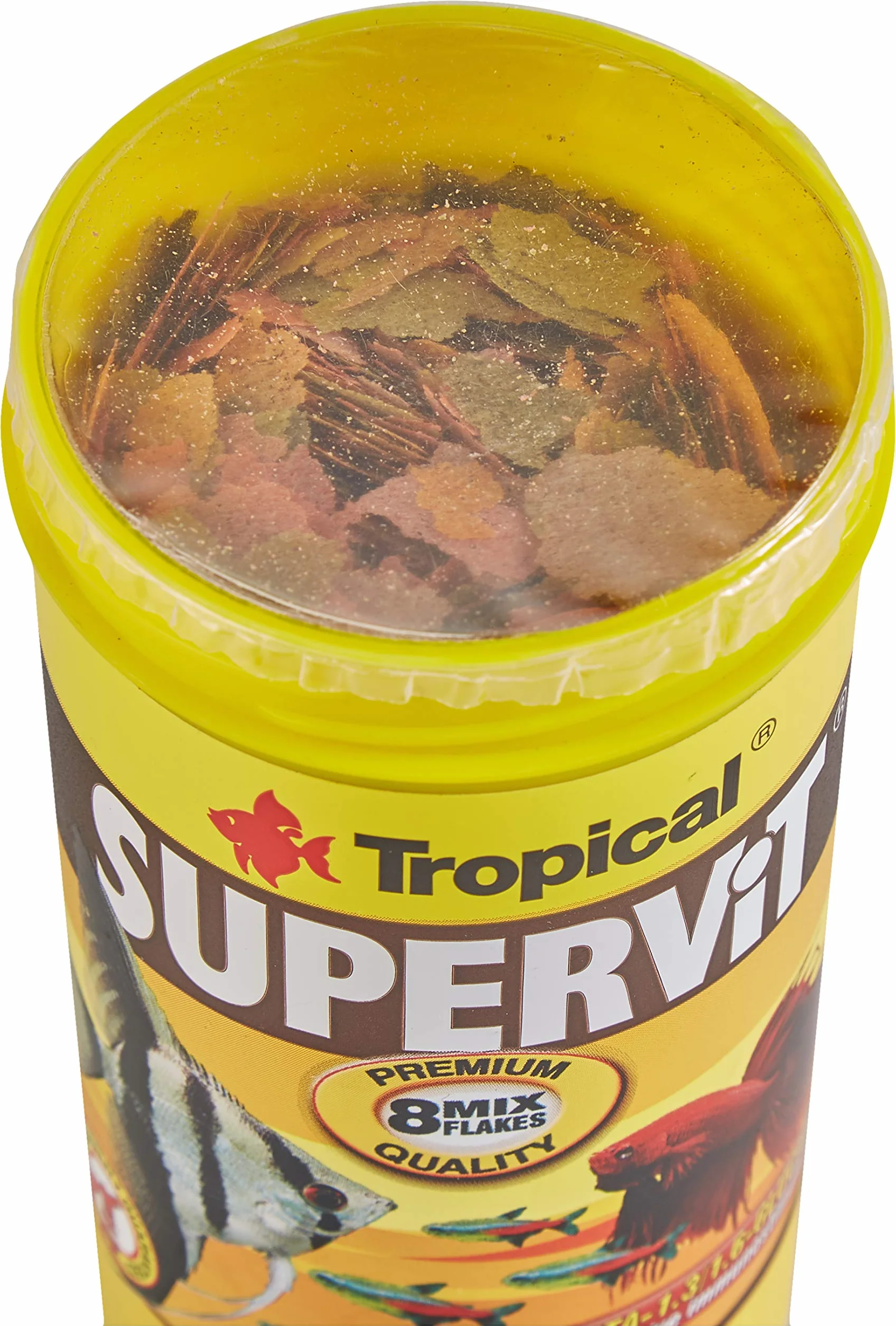 SUPERVIT 250ml 50g Nourriture de base pour poissons d'ornement en flocons