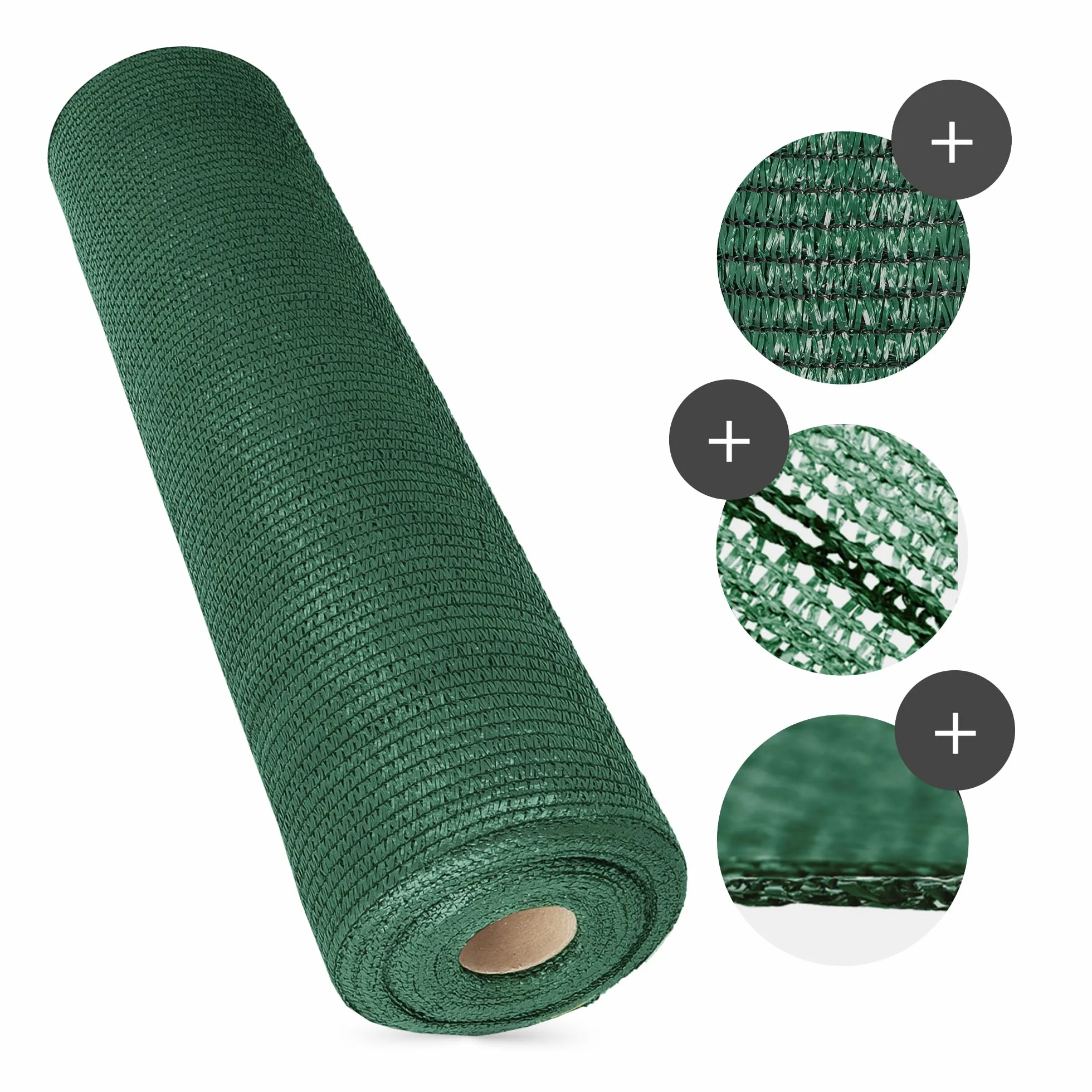 Instalguru Filet d'Ombrage 1m x 25m 55% UV Résistant Déchirures Vent Jardin Balcon Terrasse