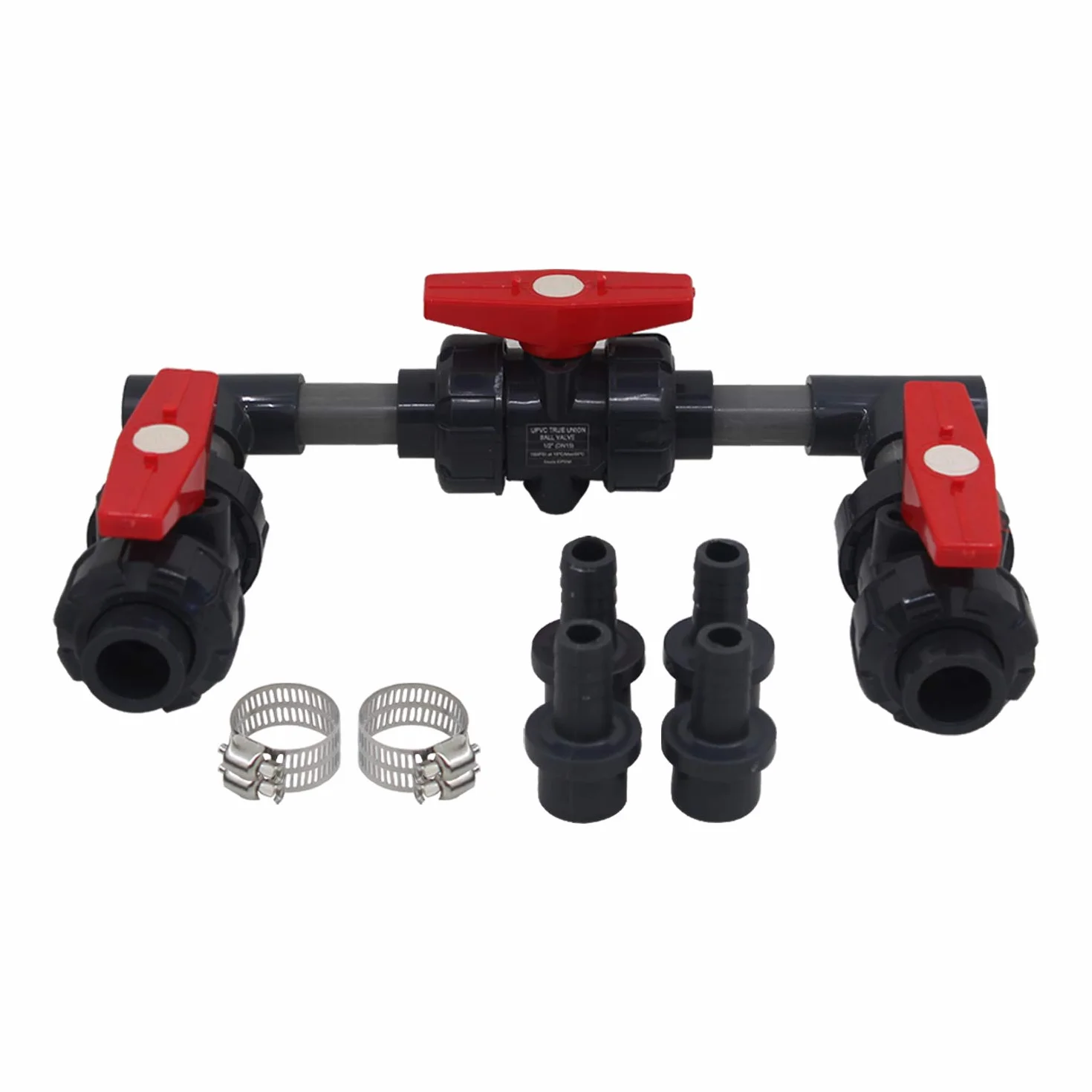 Kit plomberie piscine Bypass dérivation pompe chauffage solaire électrique gaz