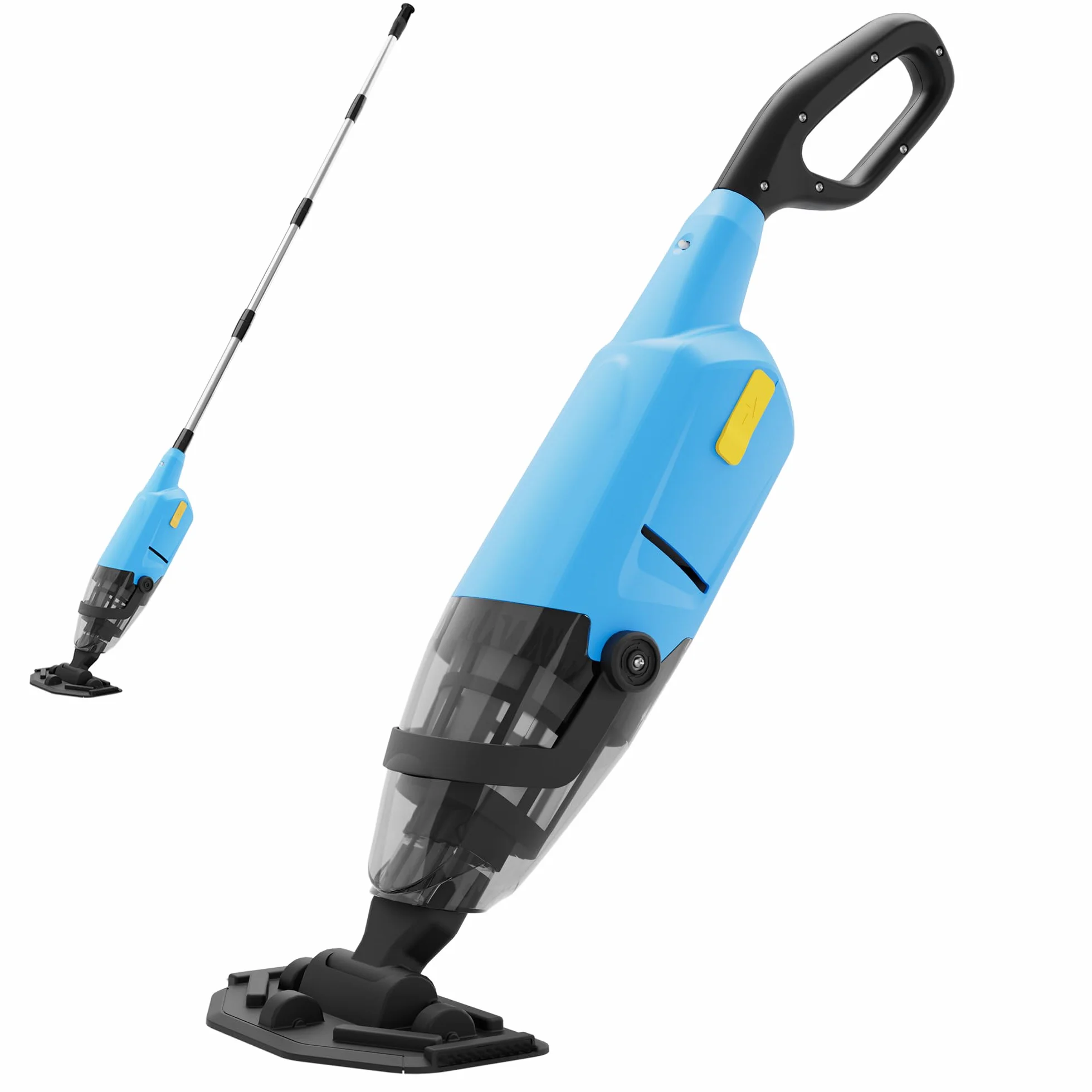 Nettoyeur de piscine sans fil rechargeable – Aspirateur à main avec tige télescopique et filtre fin pour piscines hors-sol et jacuzzis