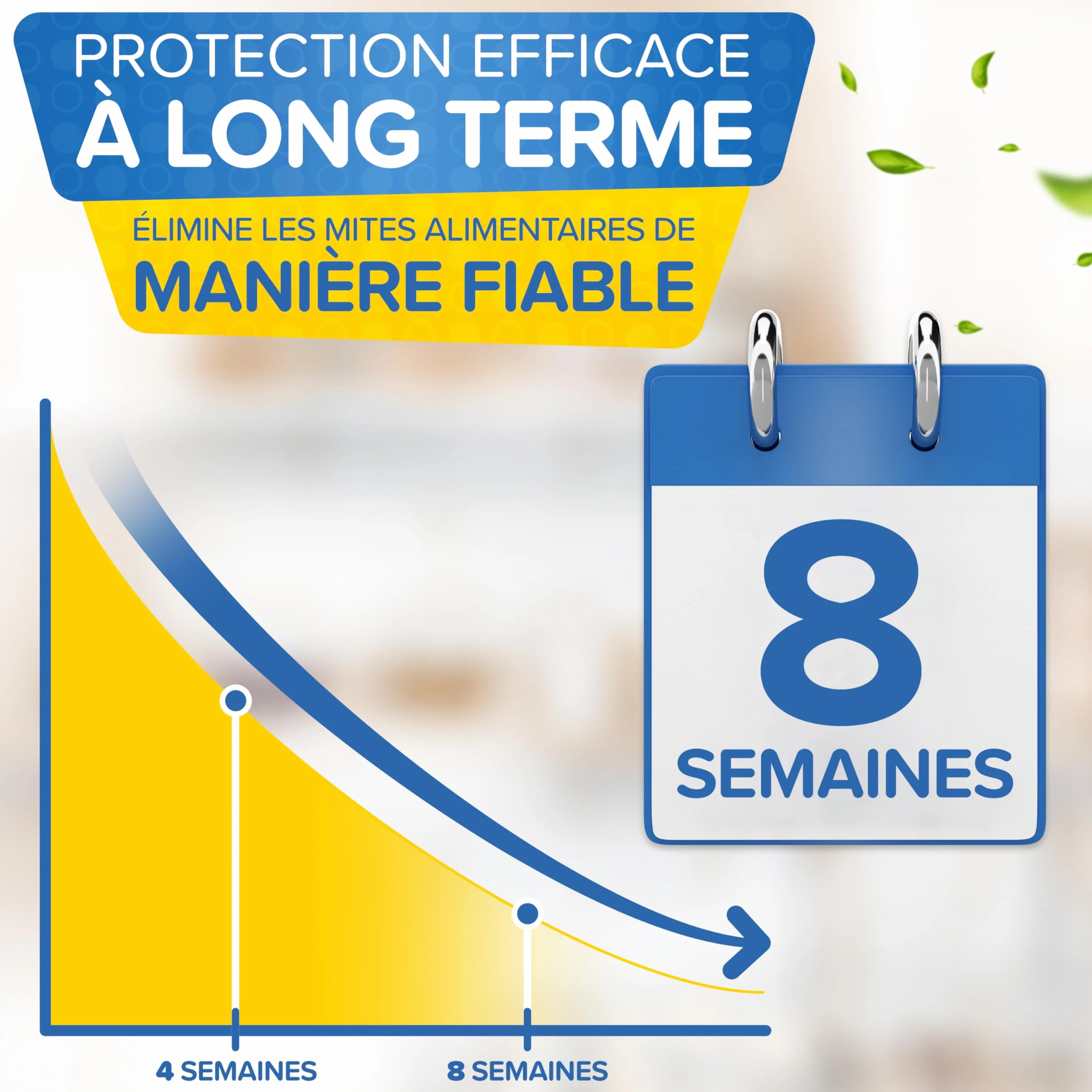 Piège à Mites Alimentaires 10 Pièces - Piège à Phéromones avec Colle Haute Performance Contre Les Mites Alimentaires