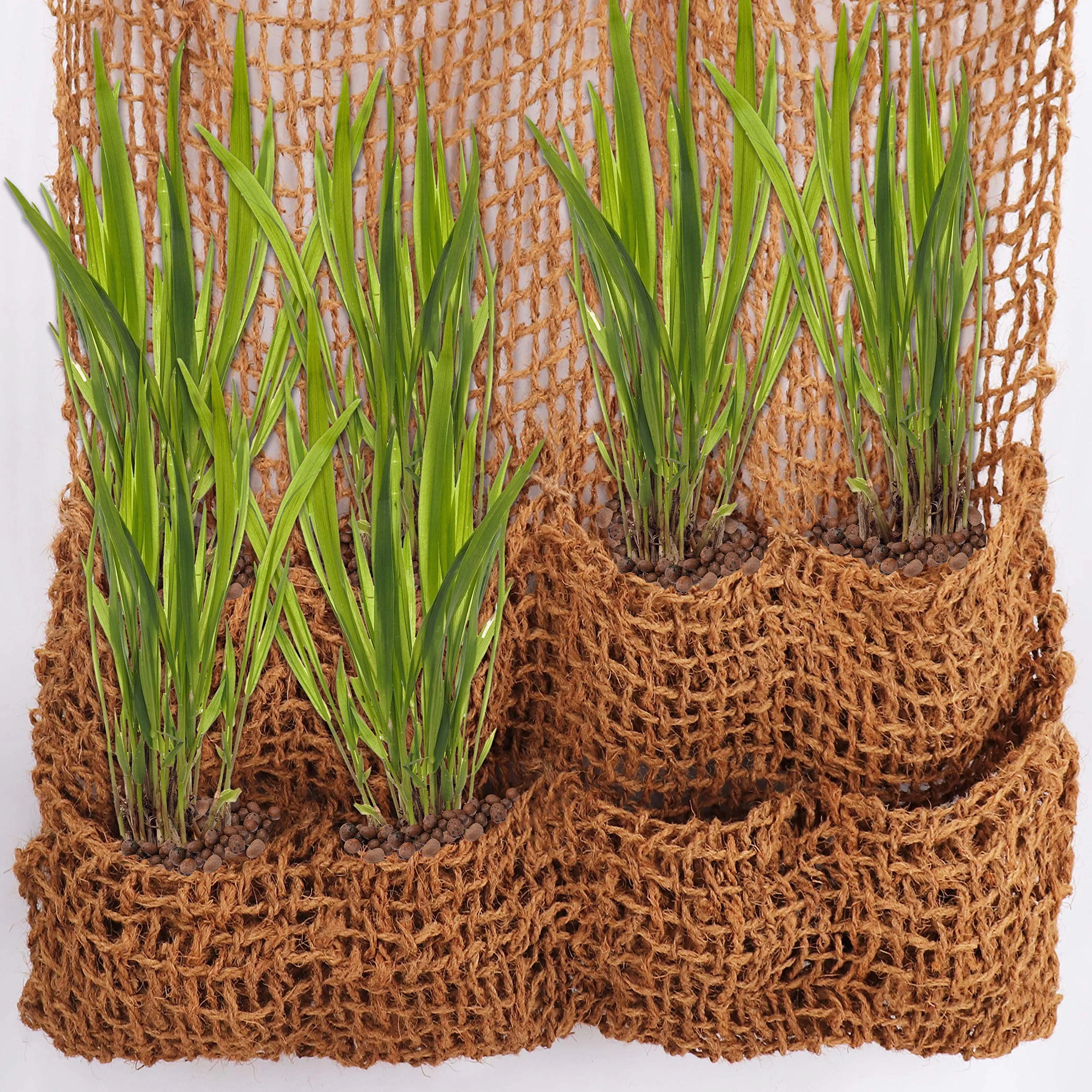 Tapis de Noix de Coco Aquagart 100x100 cm 700g Fibres Naturelles 10 Sacs