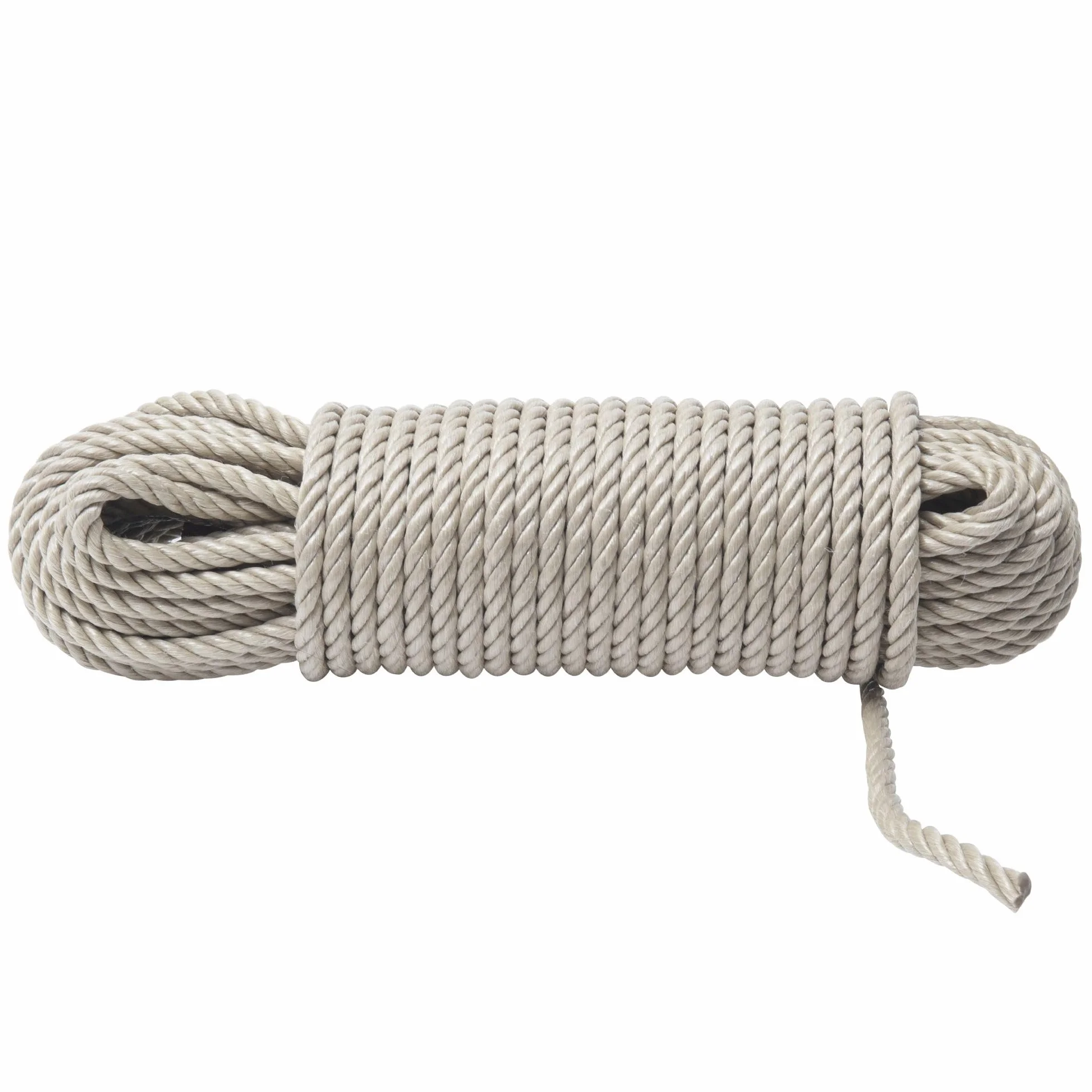 WERKA PRO Corde Beige Polypropylène - Ø 10 mm - Longueur 25 m - Résistance ± 1100 kg - Idéale pour Bricolage, Jardinage et Sports Nautiques - Utilisation Intérieure/Extérieure