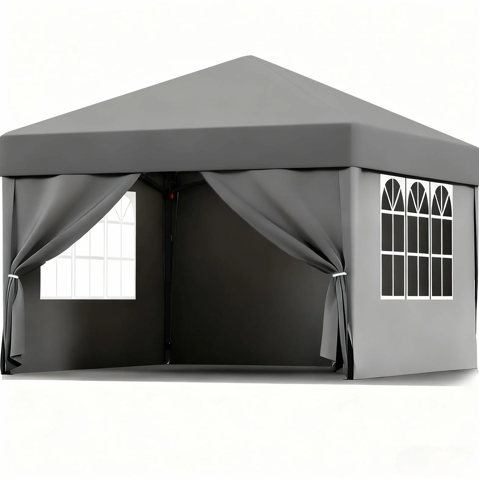 Tonnelle Pliante 3x3M Professionnel avec Rideaux, Tente de Jardin UV50+
