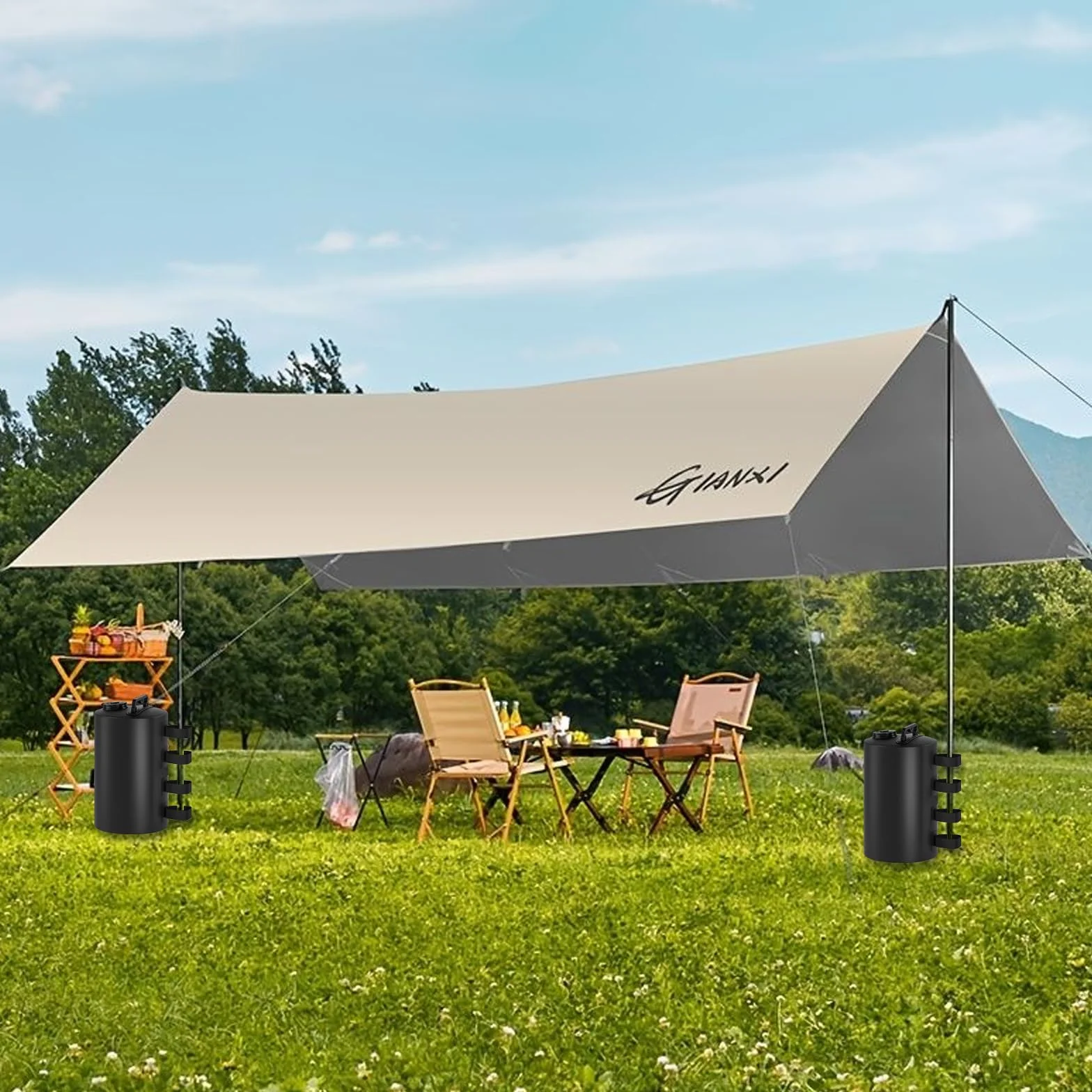 Sacs de lestage d'eau 80 kg (20 L x 4) réutilisables pour tentes de jardin pavillons