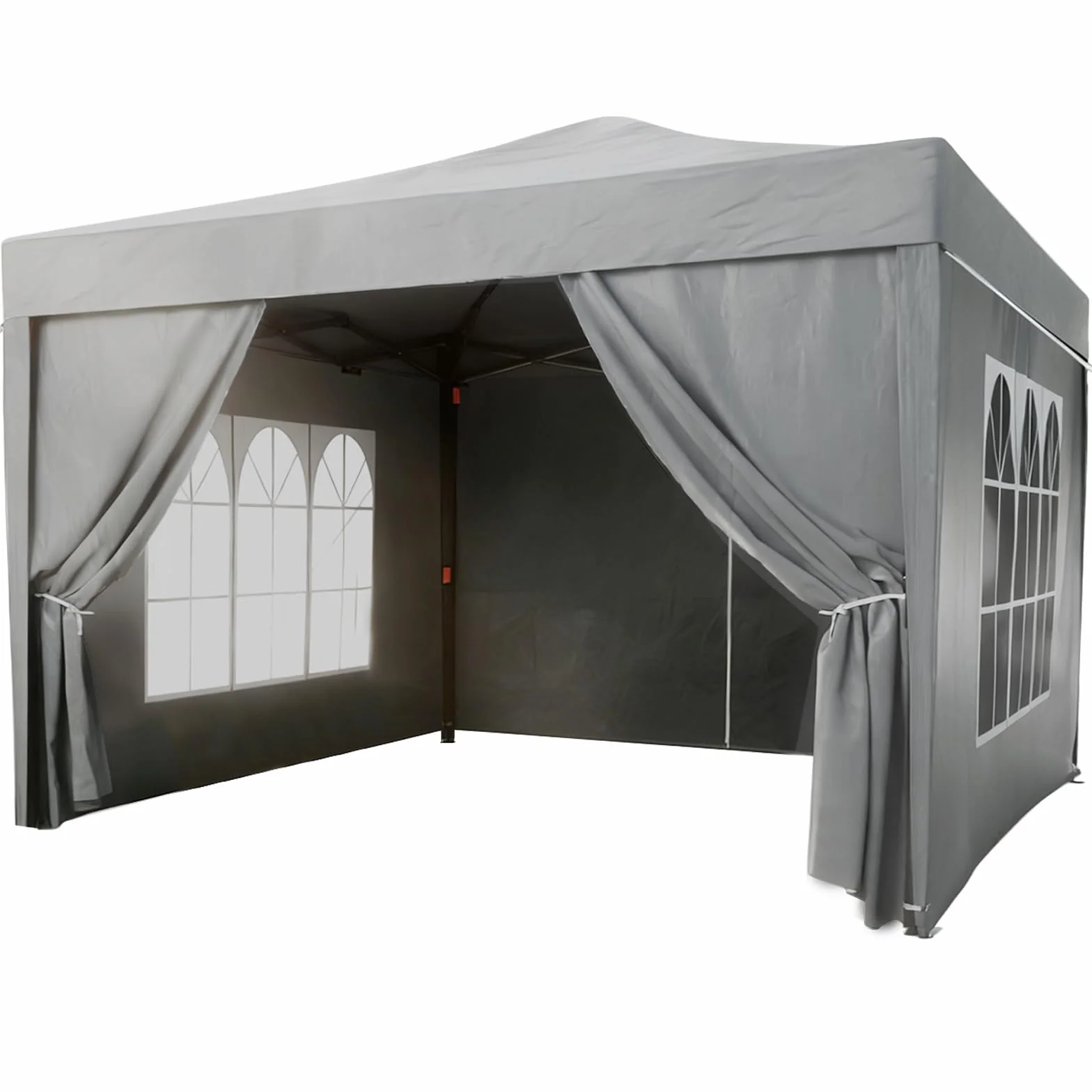 Tonnelle Pliante 3x3M Professionnel avec Rideaux, Tente de Jardin UV50+