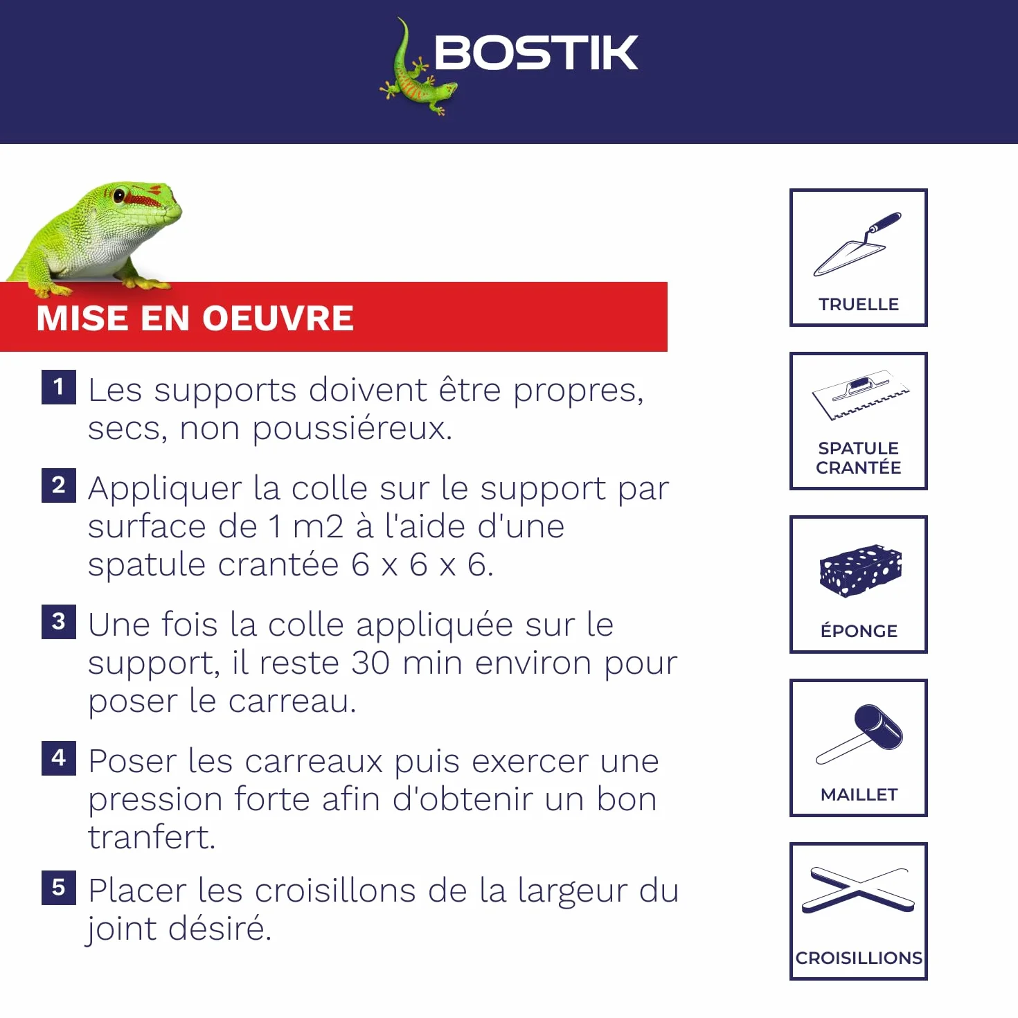 Bostik Colle Pâte et Joint 2 en 1 – Colle Carrelage Mural Améliorée et Joint de Carrelage Prêt à l’Emploi – Idéale pour Cuisine et Salle de Bain – Gris – Seau de 1,5 kg
