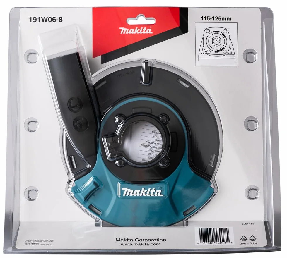 CARTER D'ASPIRATION PONÇAGE POUR MEULEUSES 125 MM MAKITA - 191W068