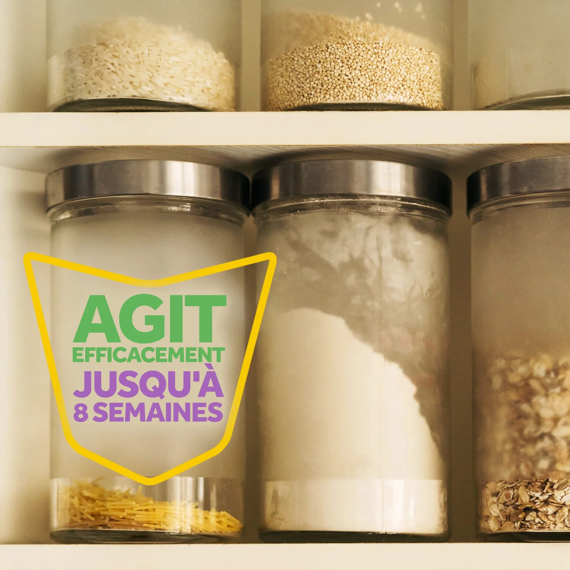 Raid Piège Mites Alimentaires Anti-Mites 2 Pièges 8 Semaines