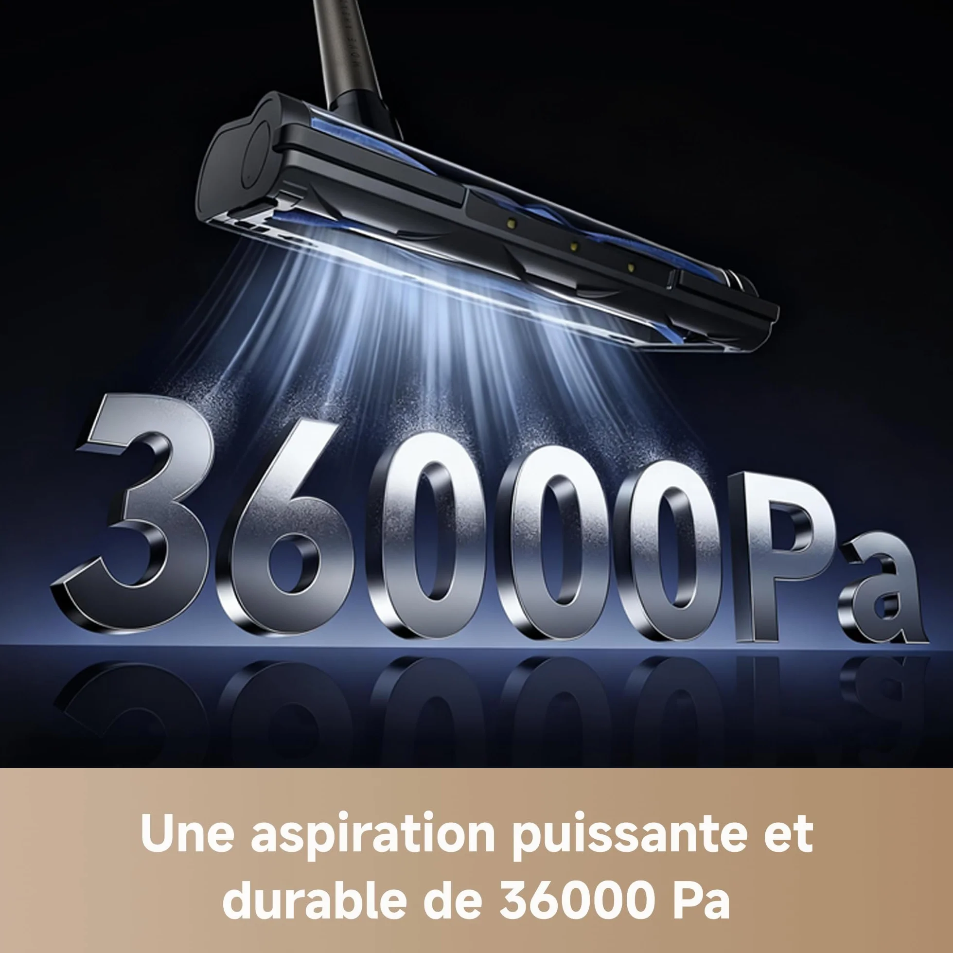 Mova Aspirateur Balai sans Fil S2 36000Pa Autonomie 60 Min Filtration 99,9% Anti-nœuds