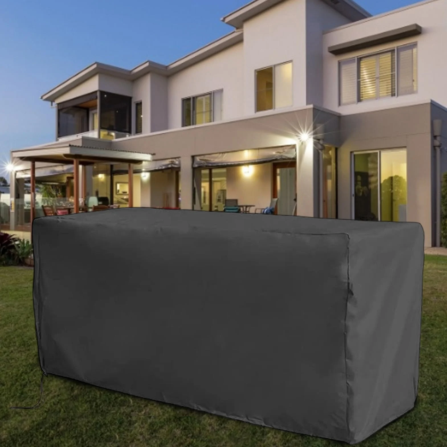 Housse de protection résistante UV toutes saisons pour terrasse jardin