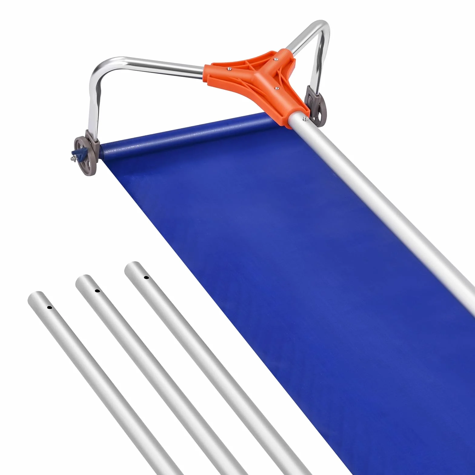 VEVOR Râteau à Neige de Toit 43 cm Réglable 1,25-5,24 m Lame Aluminium Roues Poignée Antidérapante