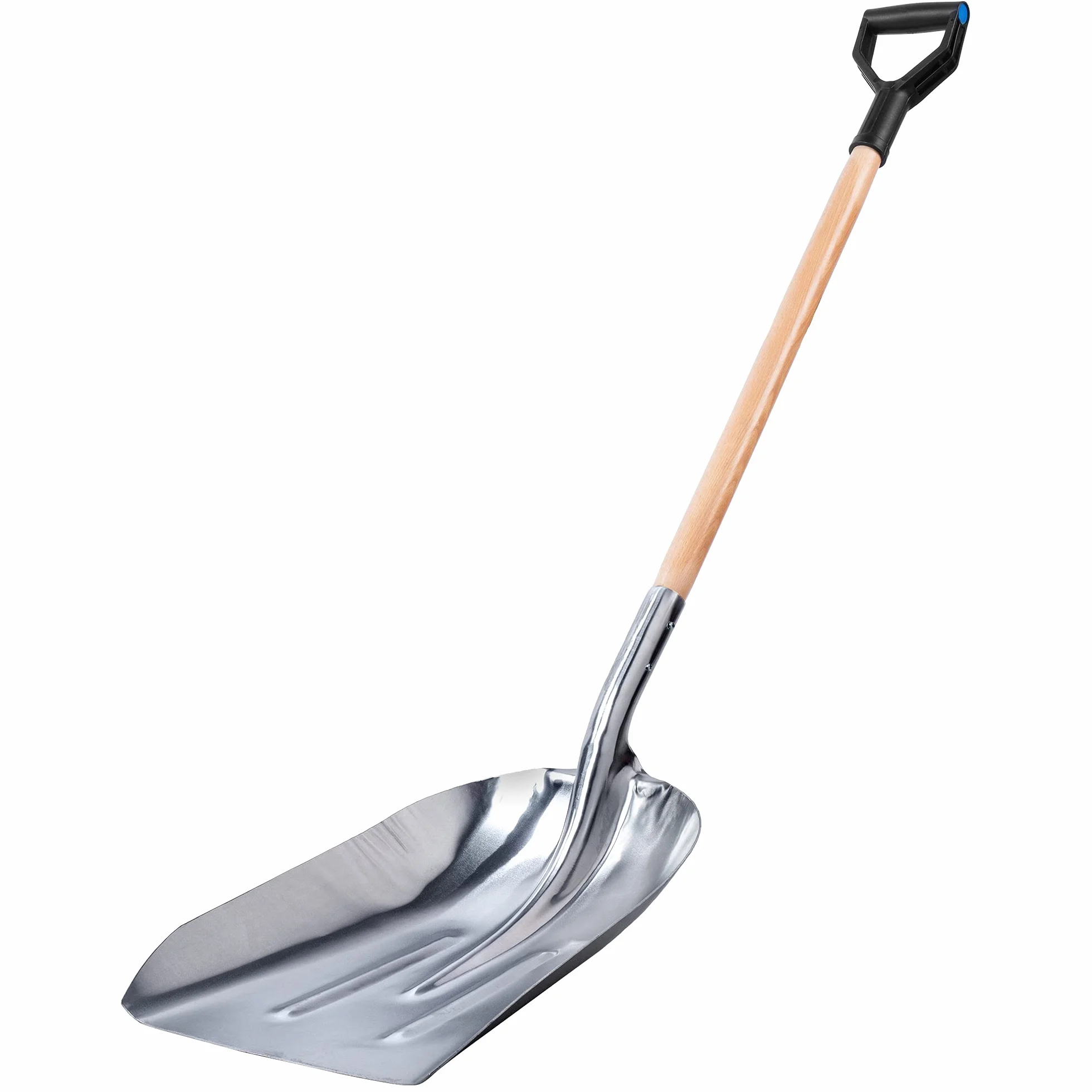 KADAX Pelle à Sable Long Manche Bois Neige Bords Arrondis Aluminium