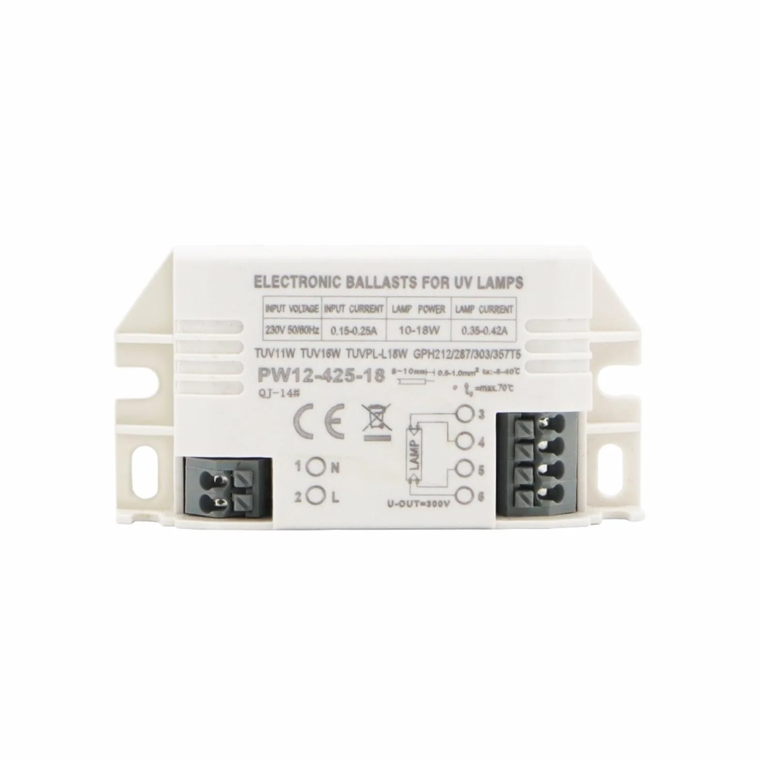 Ballasts électroniques universels 4-18 W AC220 V for Lampe UV Lampe de désinfection Germicide ultraviolette Lampes de stérilisation UVC
