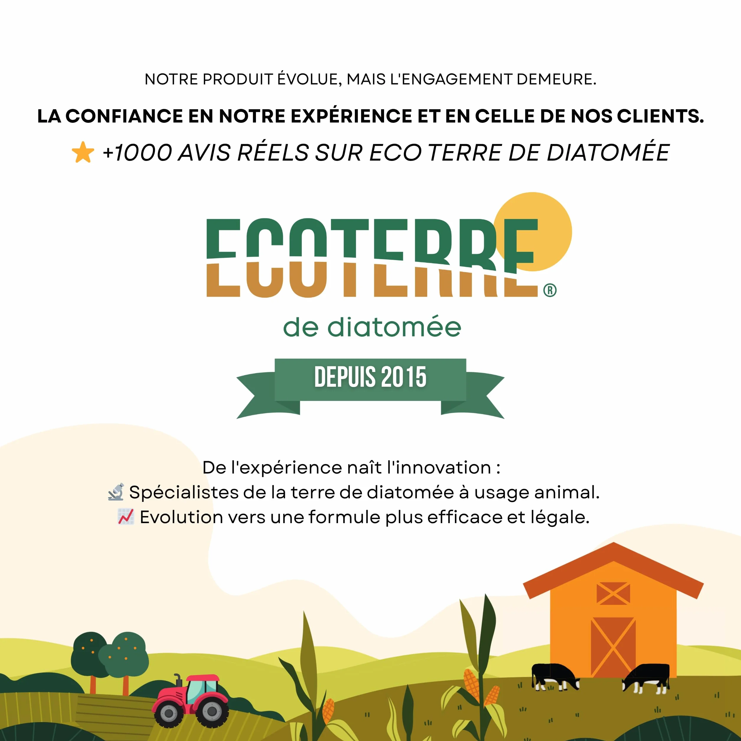 ECO Terre de Diatomée 25kg – Supplément minéral Non calcinée pour l'alimentation Animale