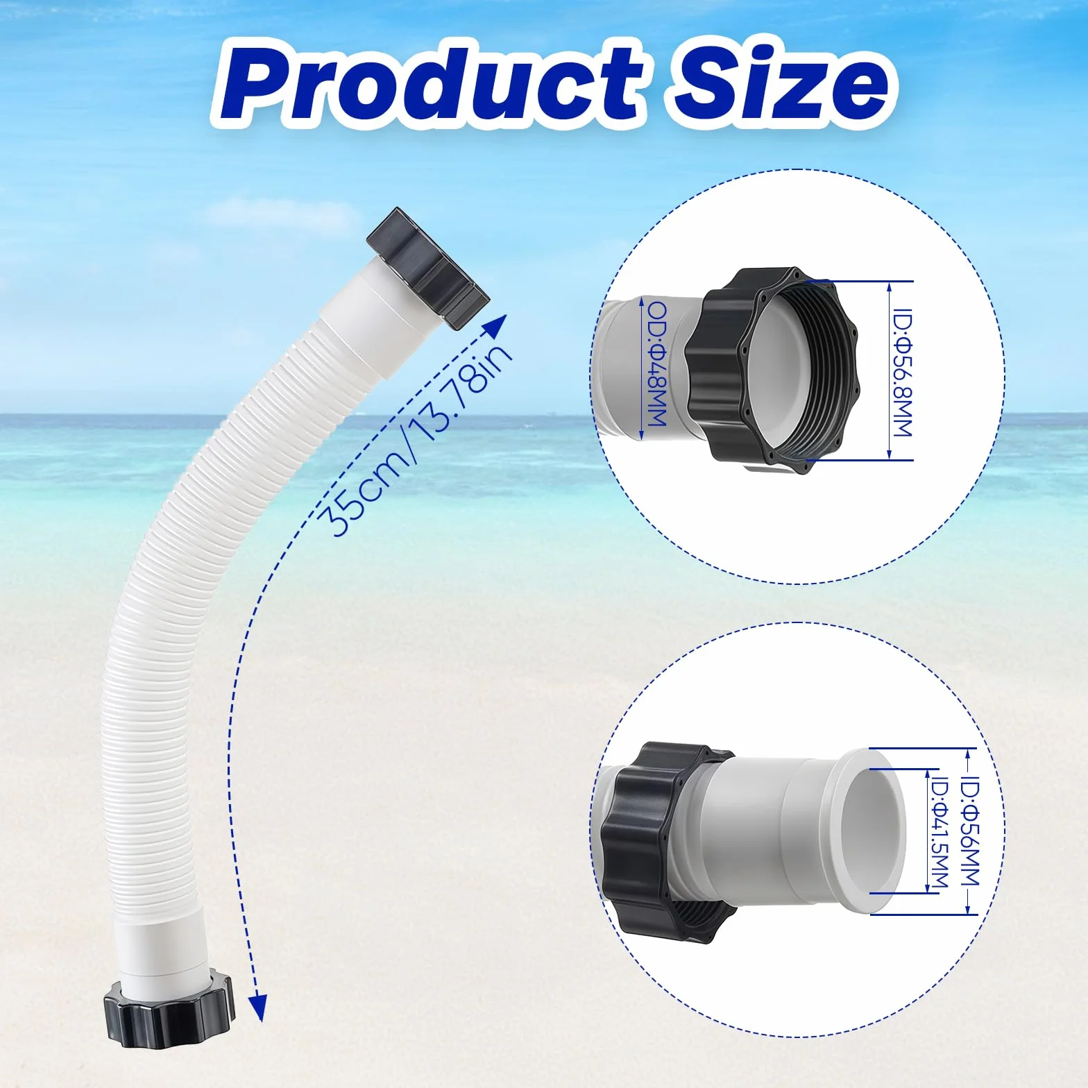 Tuyau Pompe Filtre À Sable Piscine 35CM Intex Pièce 11388