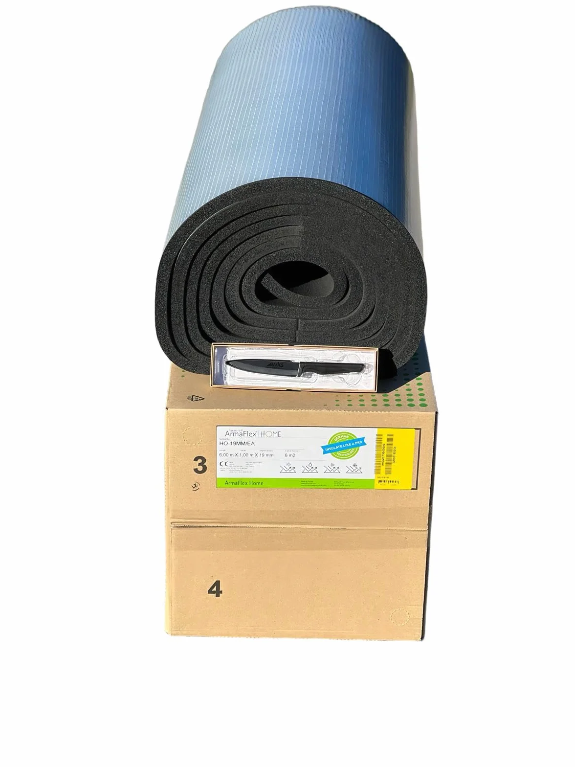 ArmaFlex Armacell HOME 19 mm autocollant, avec couteau céramique WKS ISOTEC