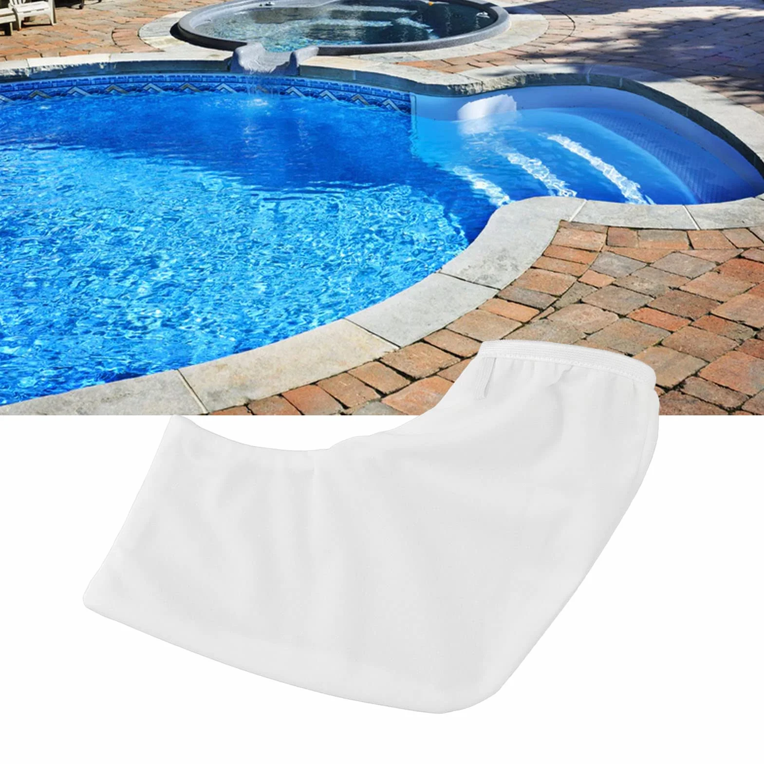 Sac Filtrant en Nylon pour Aspirateur de Piscine Pilot H1, 180 Microns, Lavable, 1,5 L
