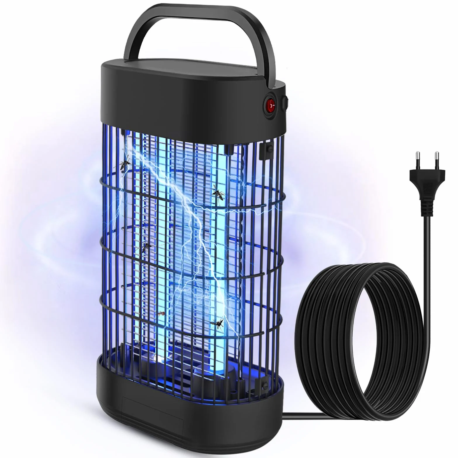Lampe Anti Moustique 18W 1800V UV 80㎡ Attrape Insecte Tueur pour Jardin Cuisine