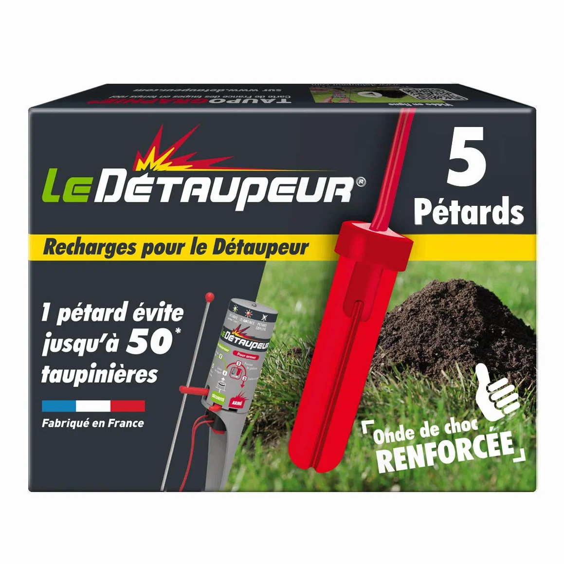 Recharges X5 Pieges Anti Taupes et Rats Taupiers Imperméables Armement Sécurisé
