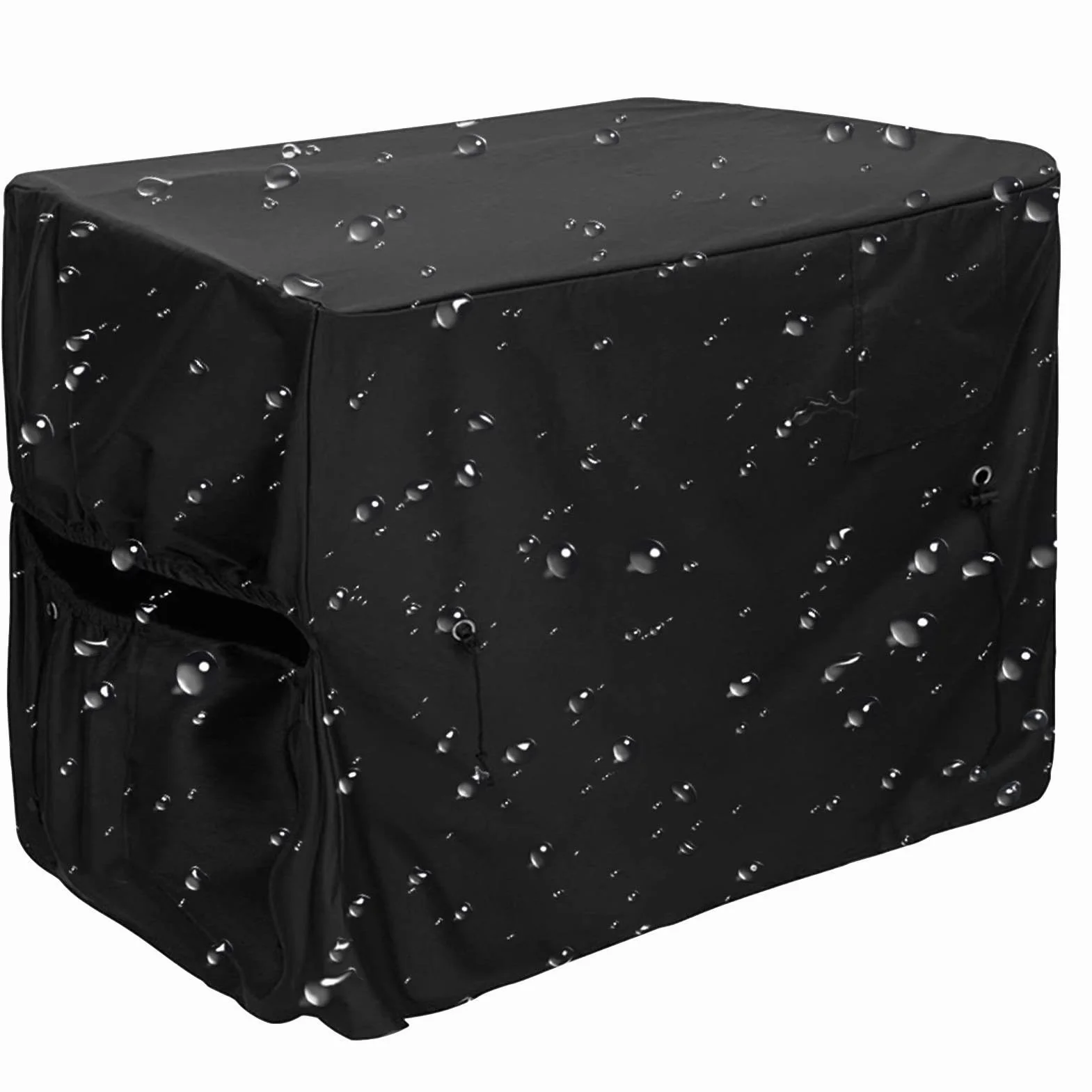 Housse de Pompe à Chaleur Imperméable Tissu Oxford Isolé avec Cordons de Serrage, Modèle Hiver Réglable
