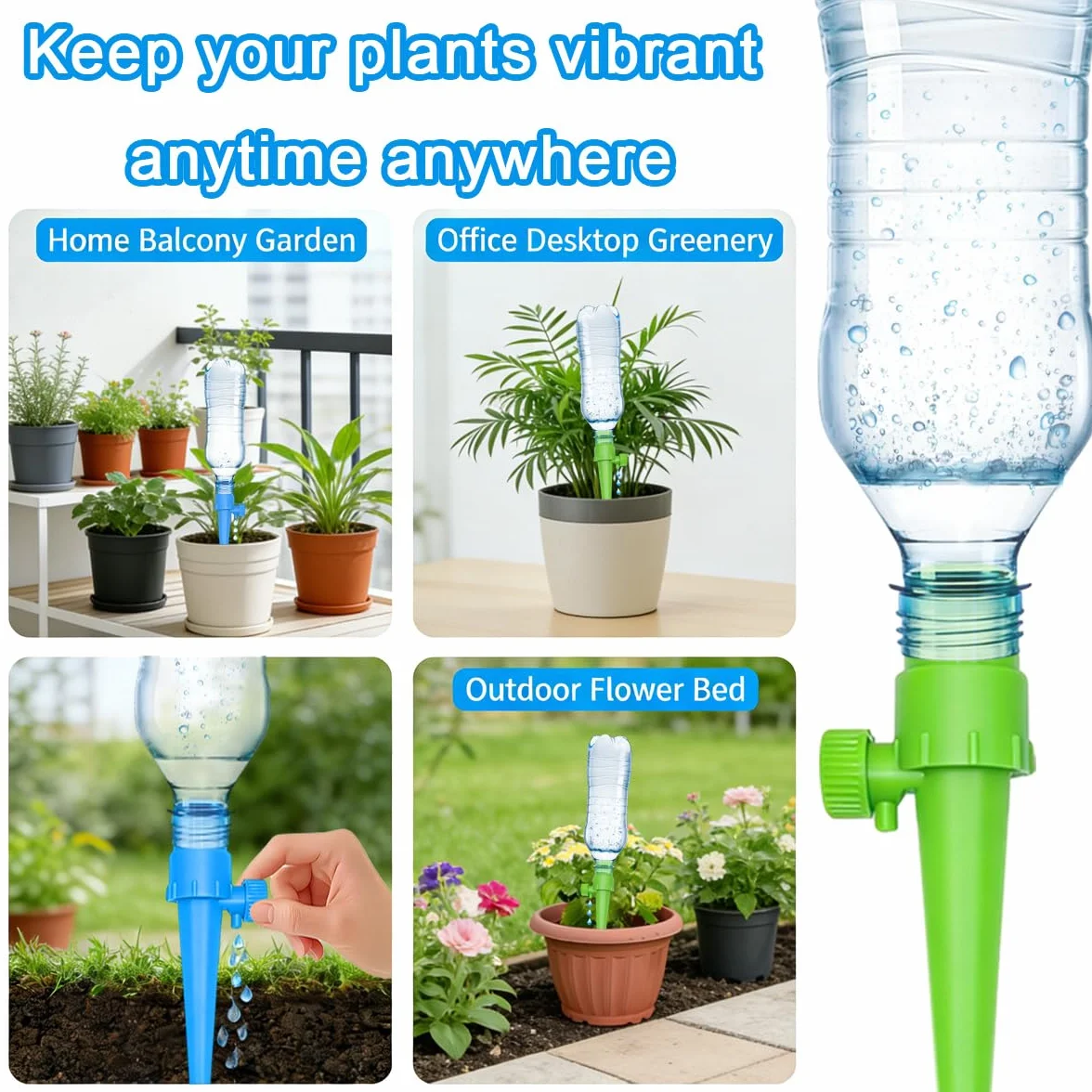 Kit Irrigation Goutte à Goutte 32 Pièces, Arrosage Automatique Réglable pour Plante Intérieur