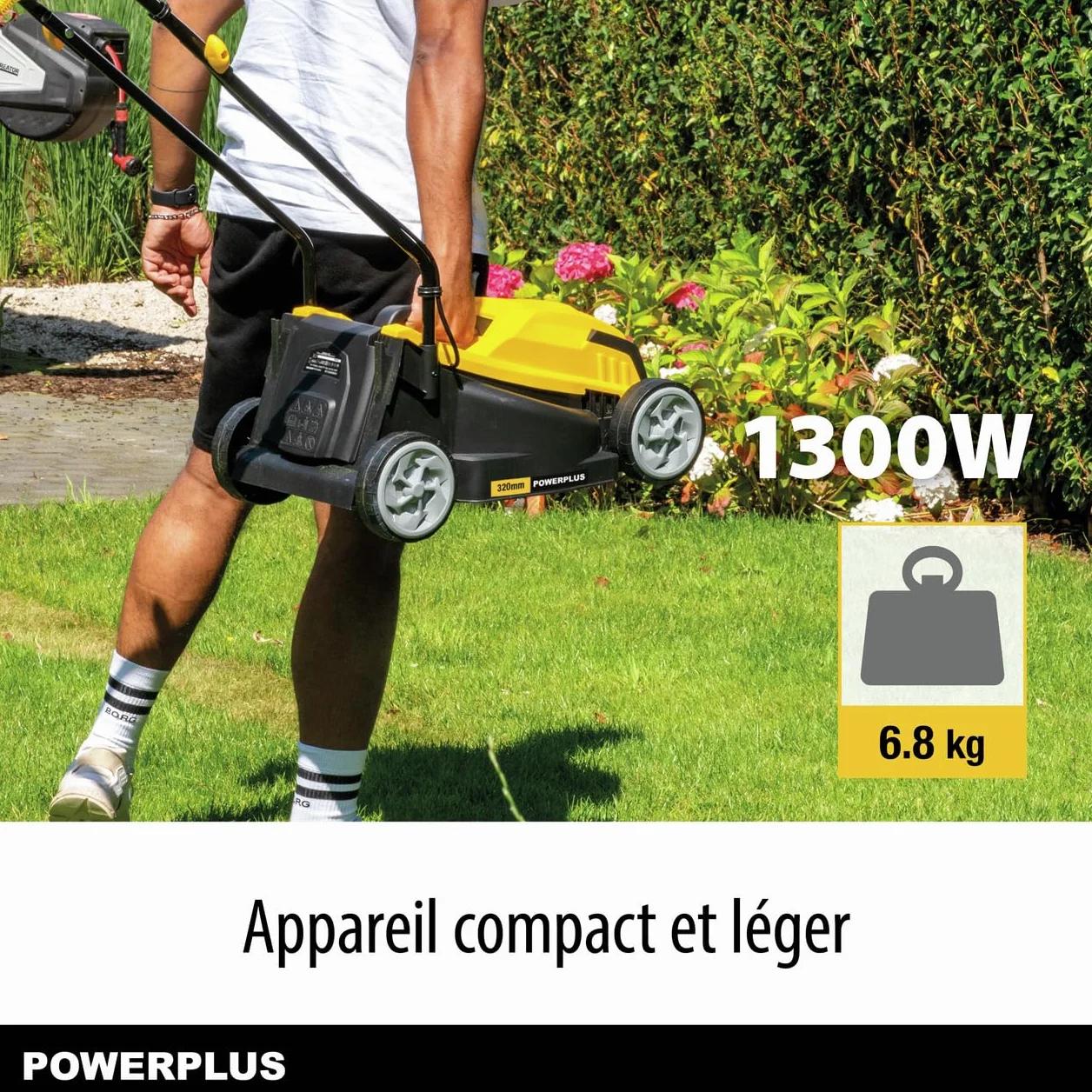Powerplus Tondeuse Gazon Électrique 1300 W 320 mm POWEG62205