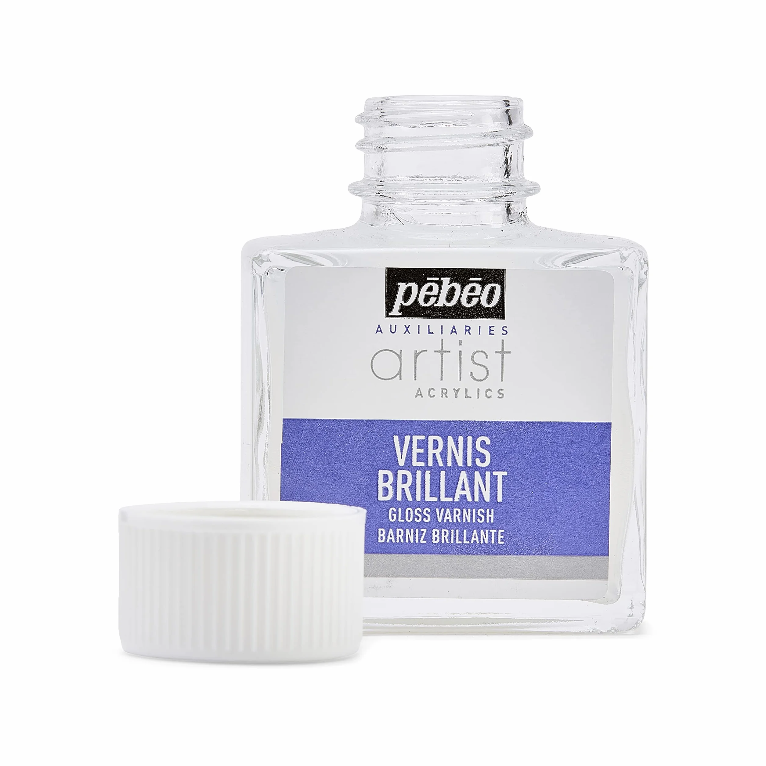Pébéo Peinture Vernis Acrylique Brillant Phase Aqueuse 1 Flacon de 75 ml 520100