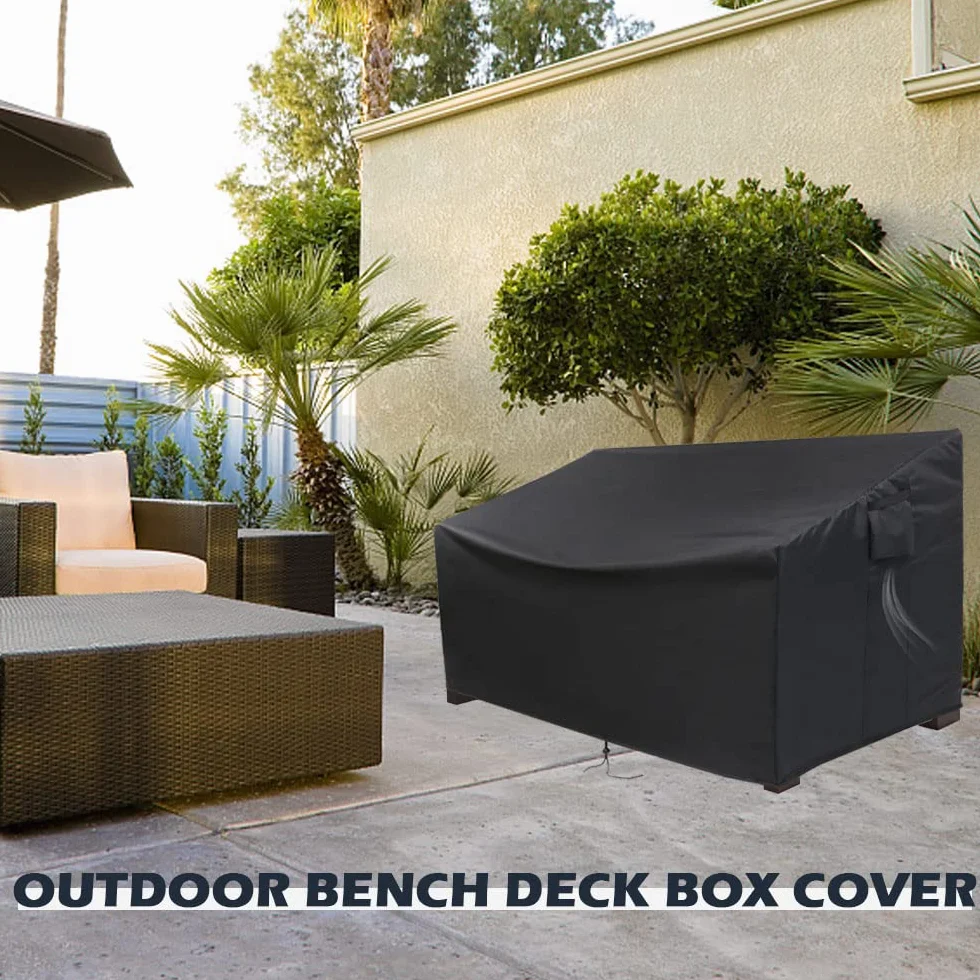 Housse de banc de rangement d'extérieur Keter 200 litres imperméable pour terrasse